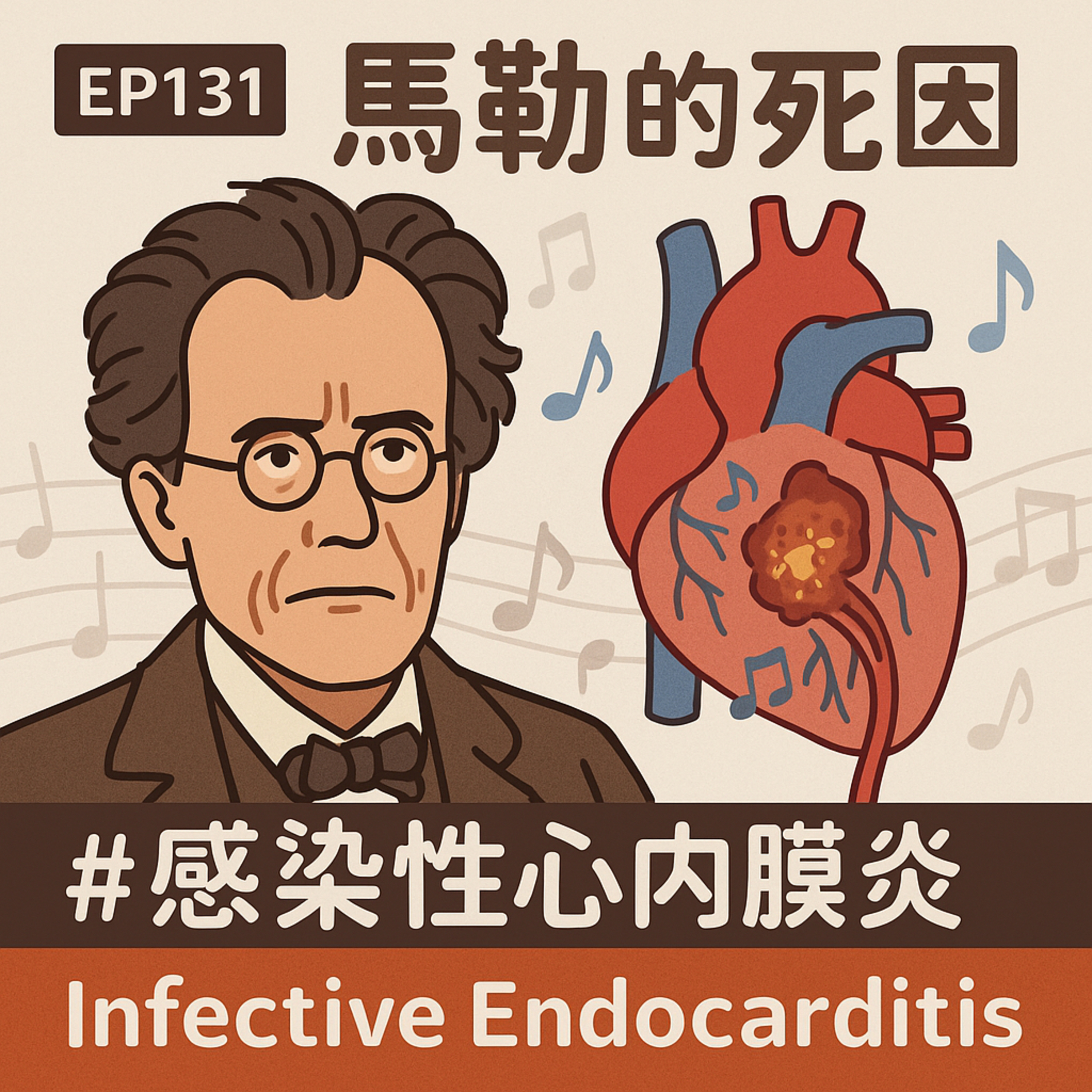 🎙️EP131｜一顆心跳出交響曲：馬勒的死因與感染性心內膜炎的悲劇終章