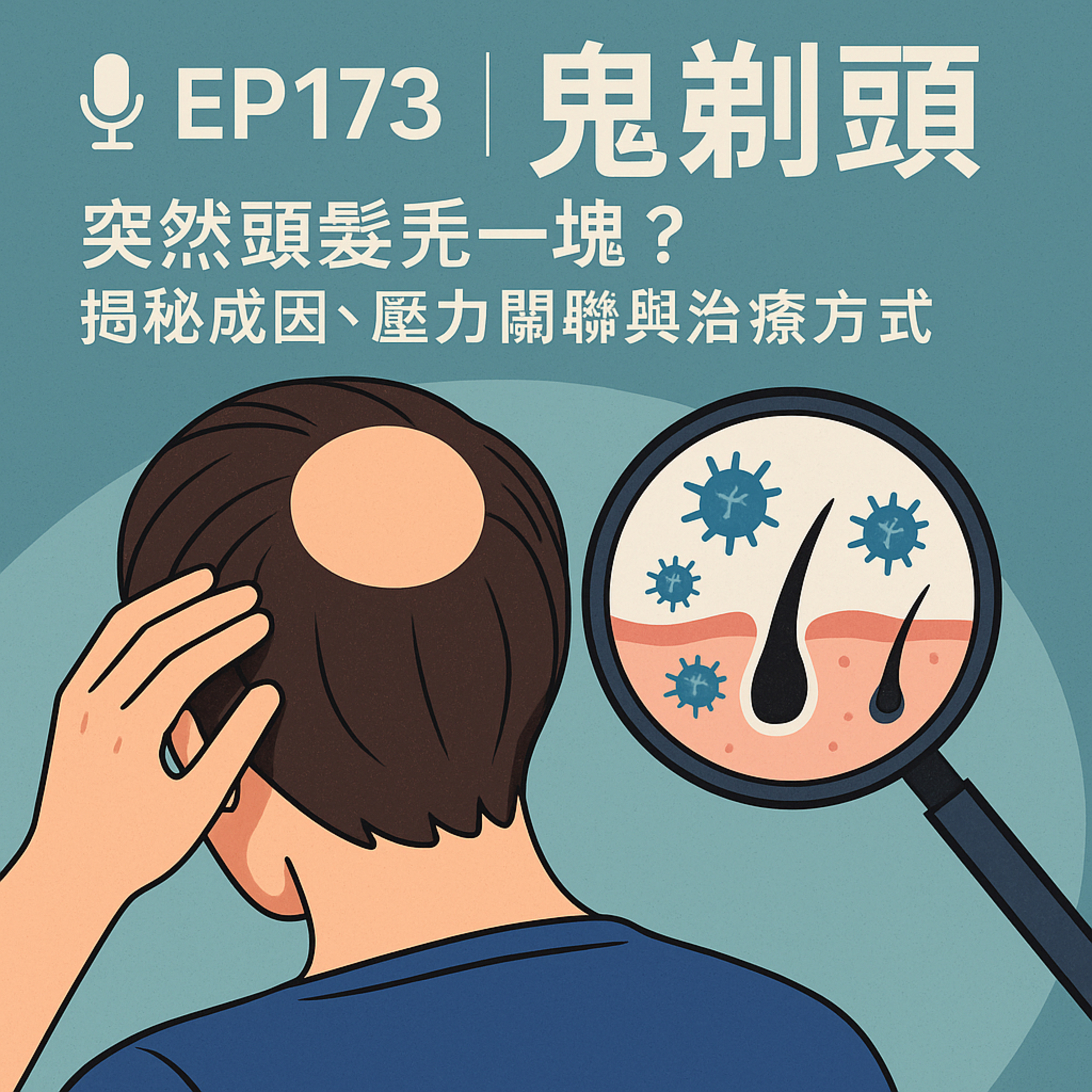 🎙️EP173｜突然一塊沒頭髮？破解「鬼剃頭」的成因、壓力關聯與治療方式