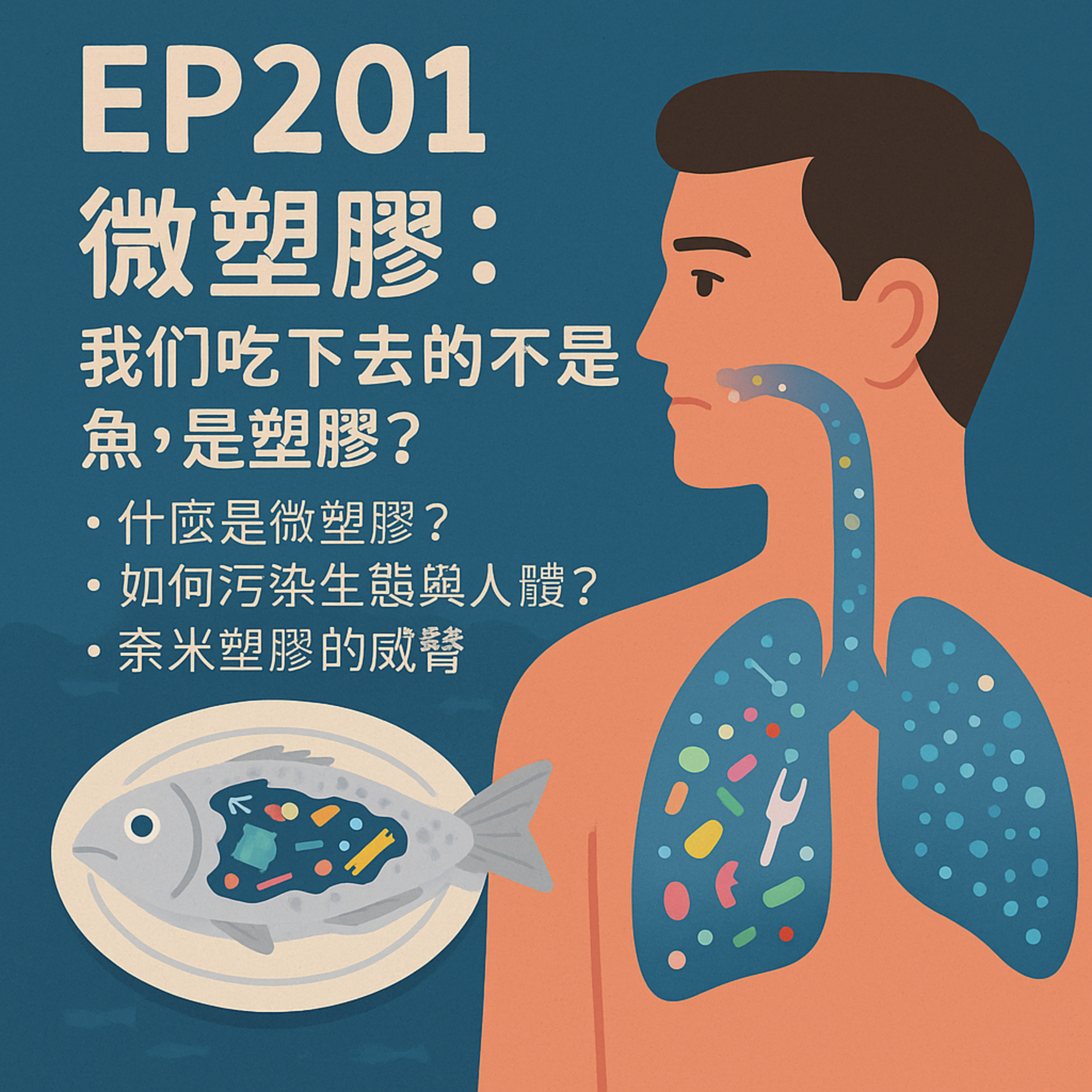 🎙️EP201｜微塑膠：我們吃下去的不是魚，是塑膠？從環境污染到健康風險的隱形威脅