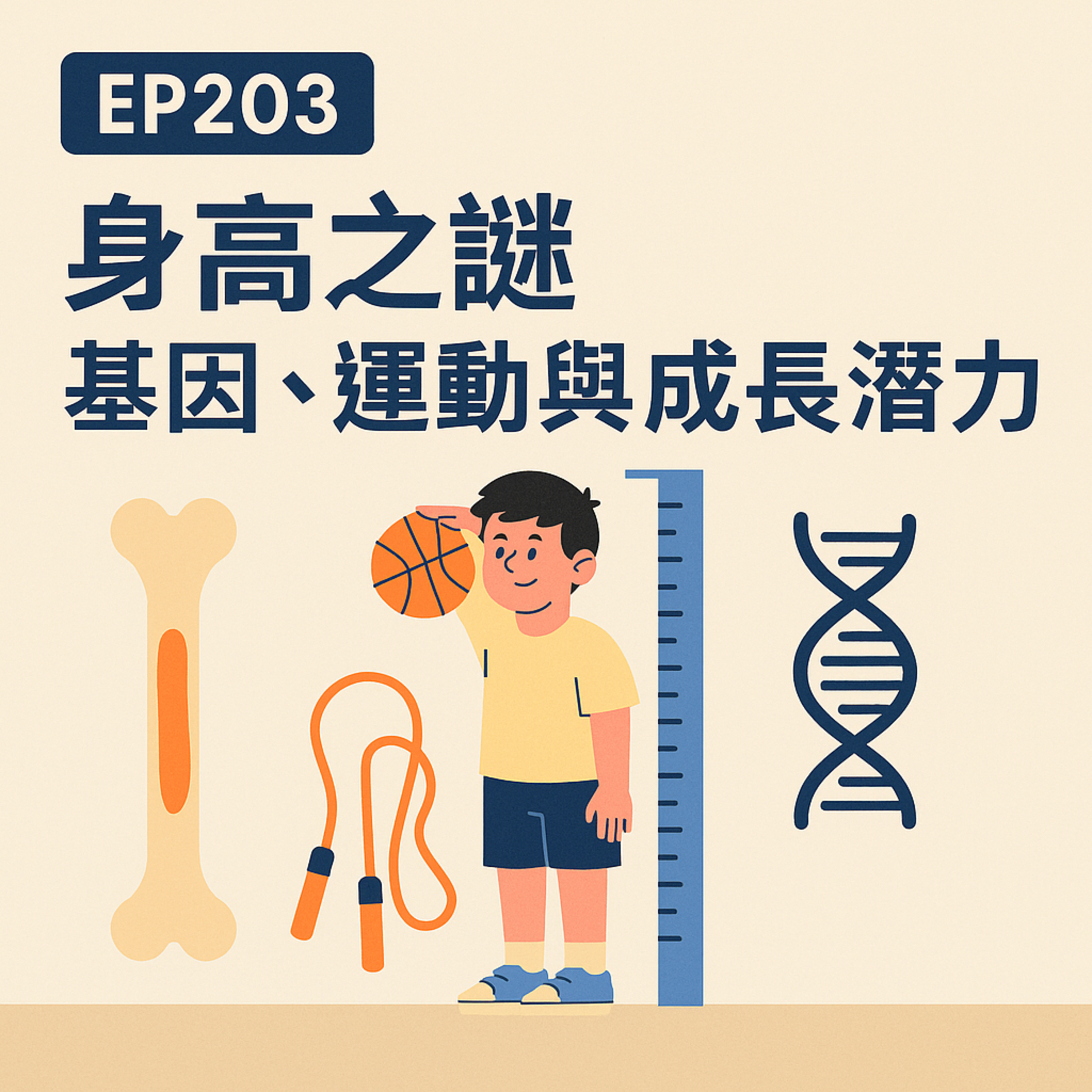 🎙️EP203｜身高之謎：你能長多高？基因與後天的雙重博弈！
