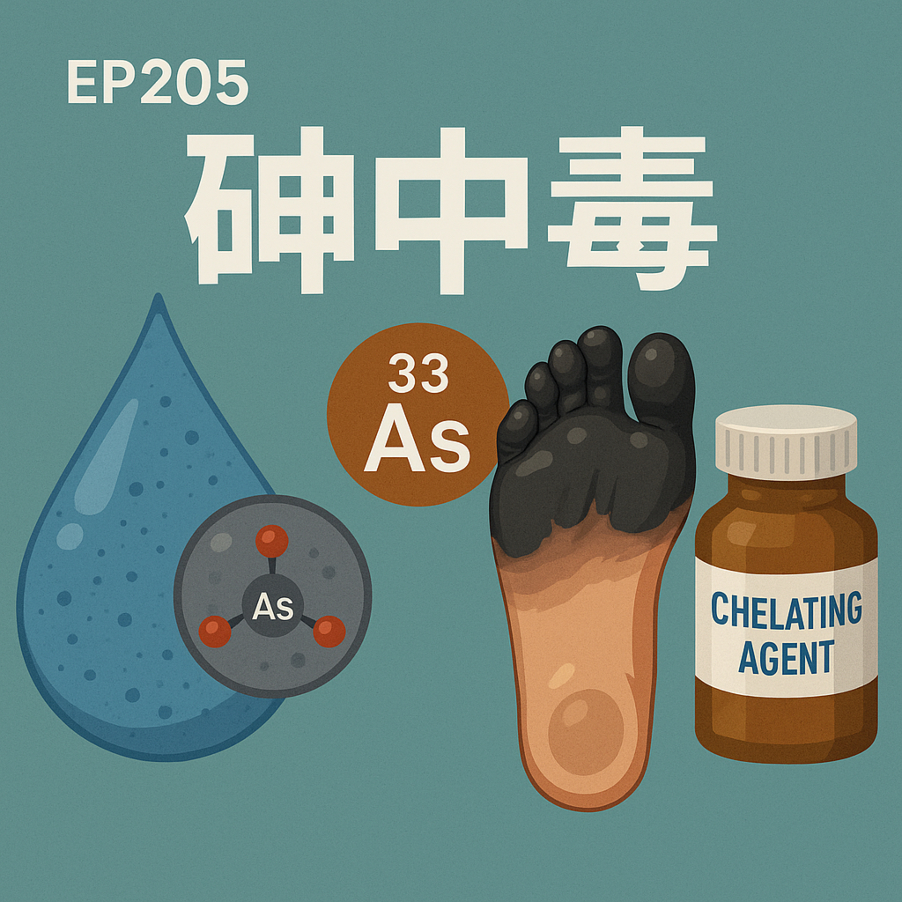 🎙️EP205｜砷中毒：從慢性毒害到烏腳病，喝水也可能中毒你知道嗎？