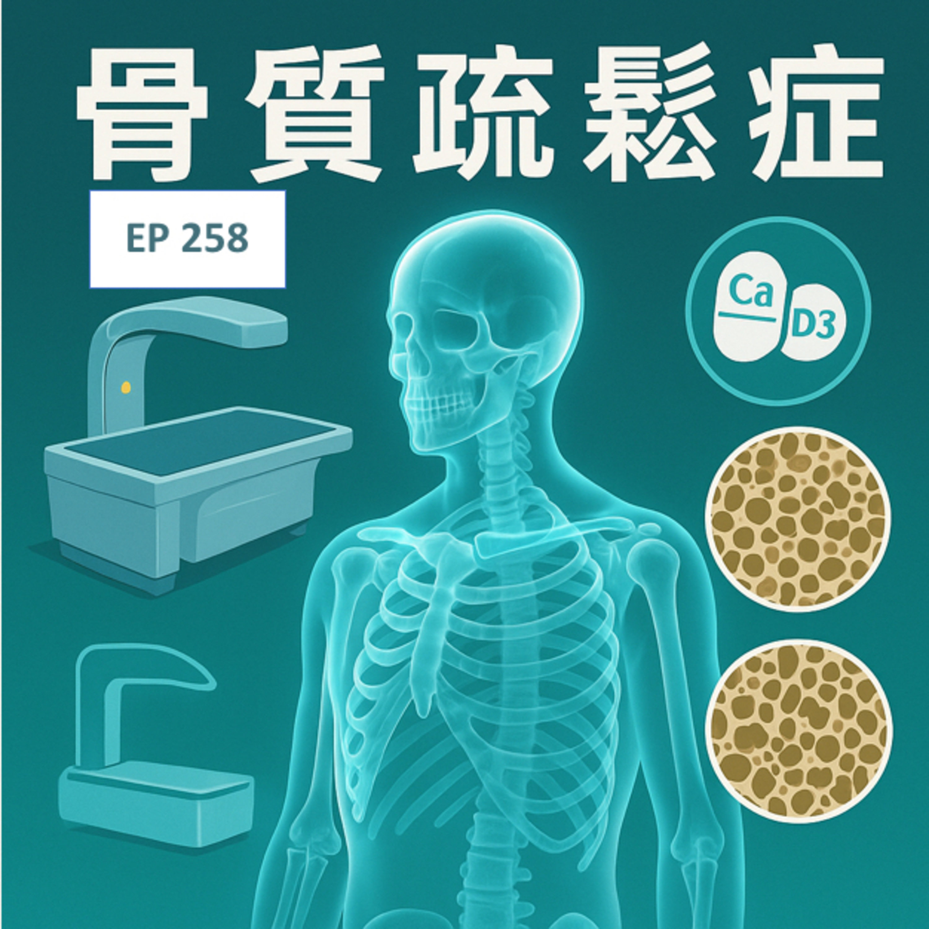 🎙️EP258｜骨質疏鬆症的過去、現在與未來：從鈣質流失到AI診斷的全貌解讀