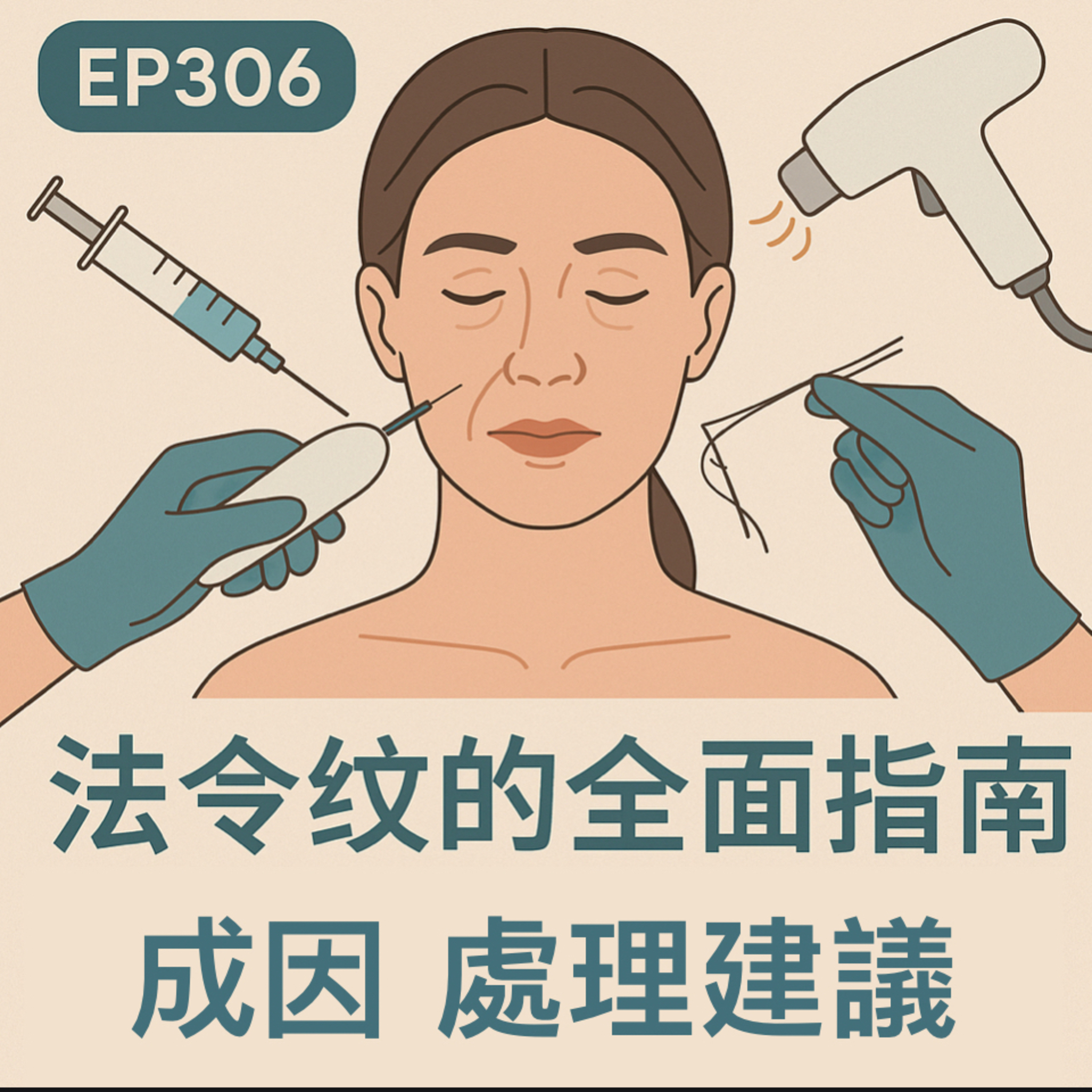 🎙️EP306｜法令紋的全面指南：成因、治療選擇與專業建議
