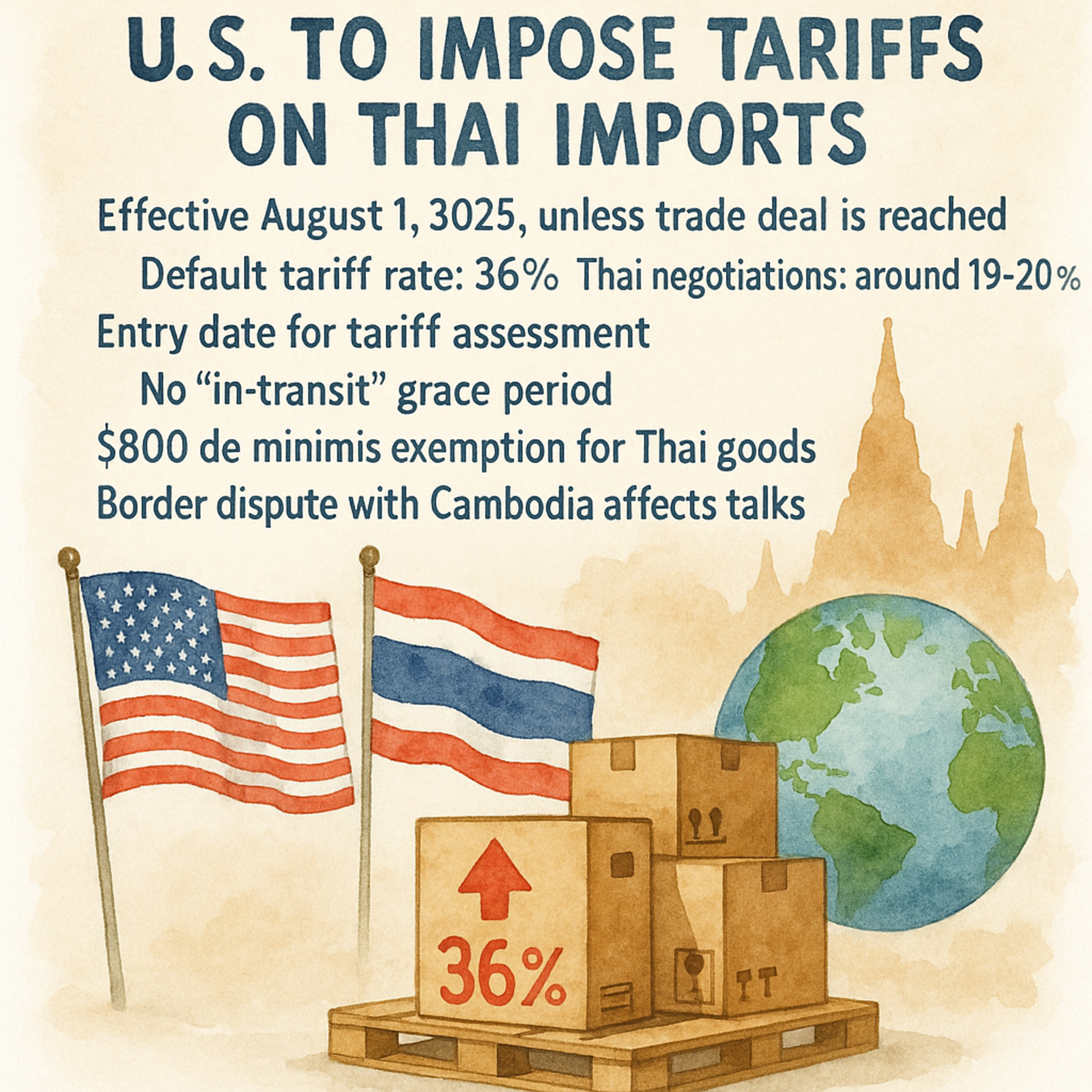 The Looming 36% US Tariff on Thai Imports Amid Ongoing Border Tensions episode artwork