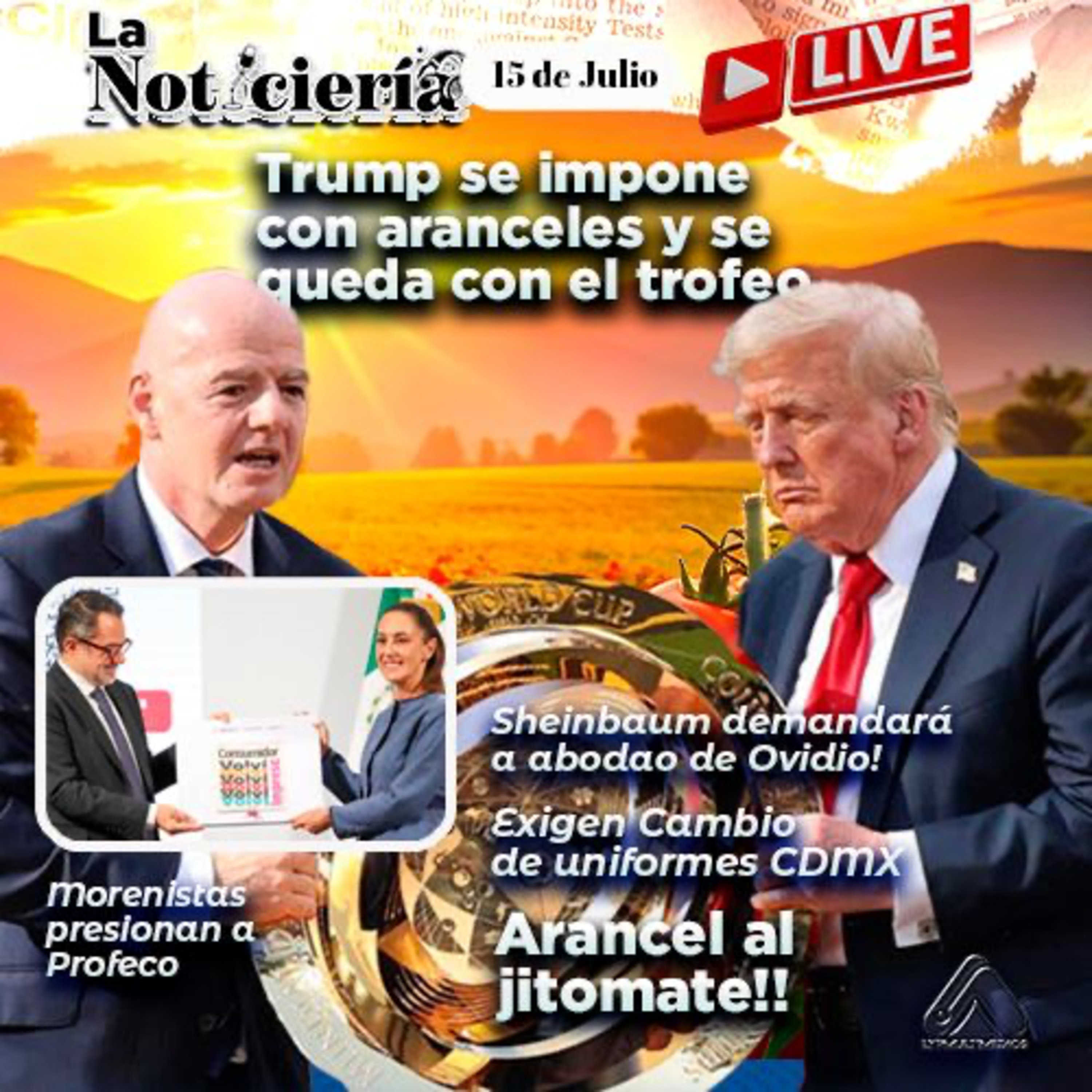 Gobierno de Sheinbaum amplía meta de viviendas | Trump sube arancel al jitomate episode artwork