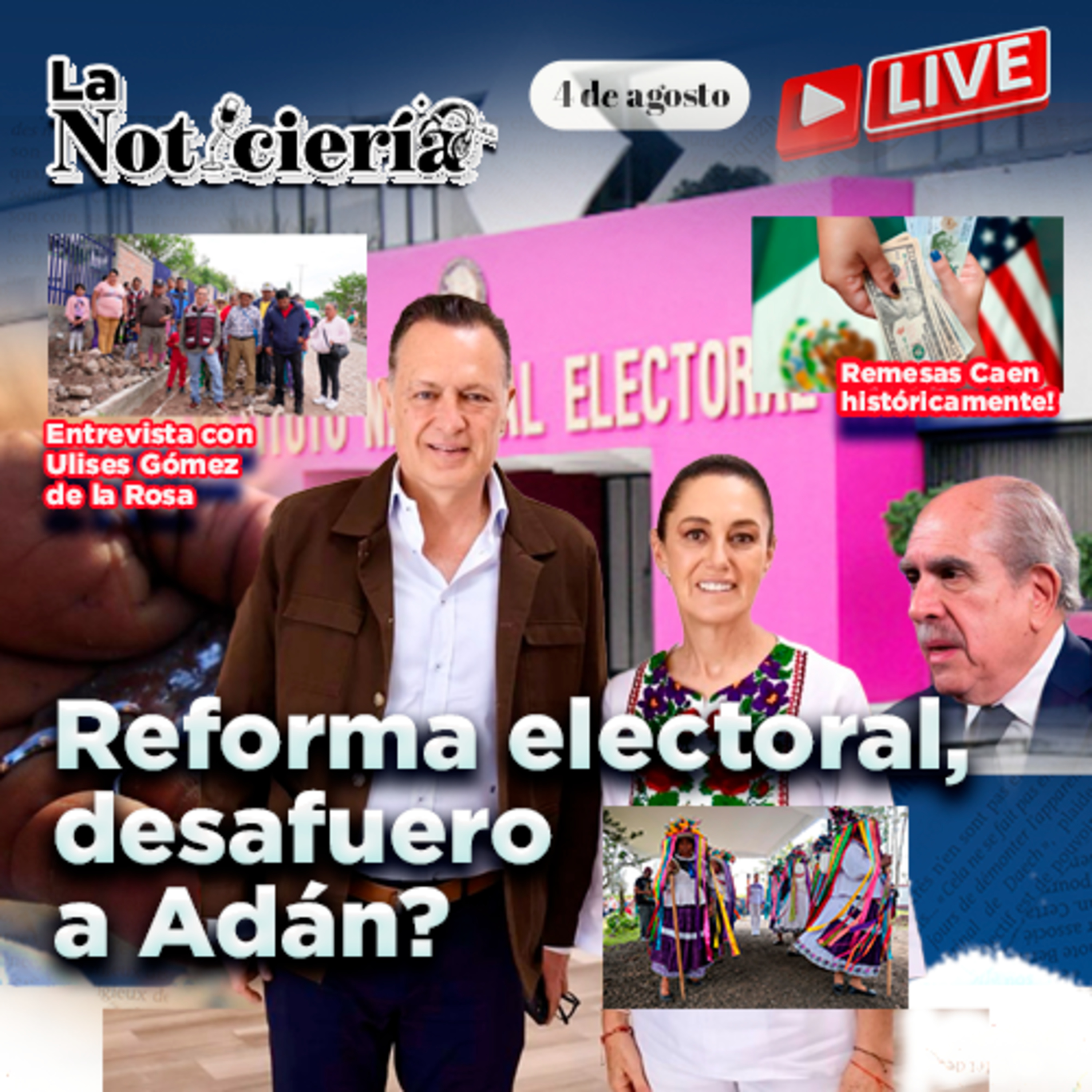 Desafuero de Adán Augusto, desplome de remesas y aranceles al jitomate episode artwork