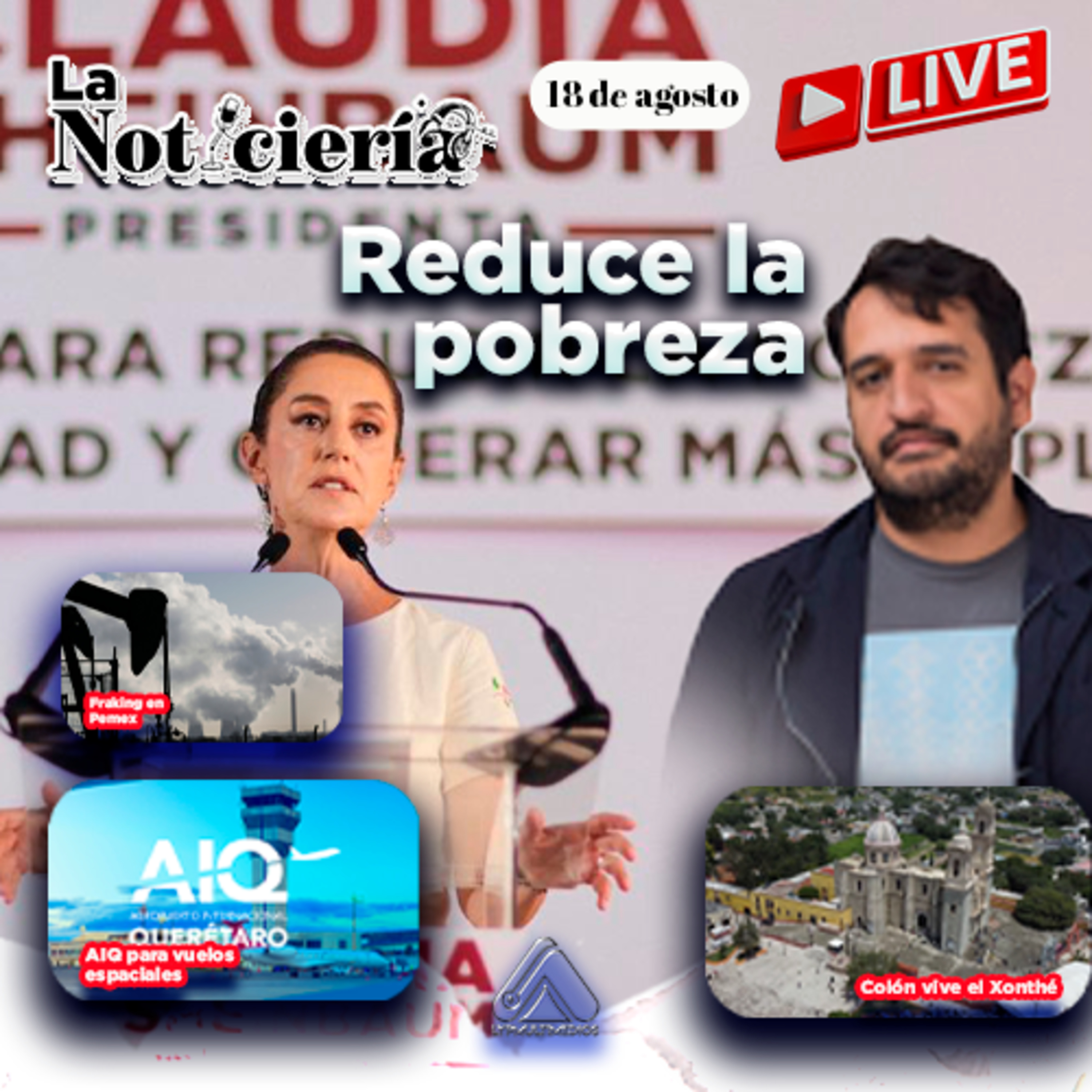 Sheinbaum celebra baja histórica de pobreza | Pemex, arancel al tomate y la Corte neoliberal episode artwork
