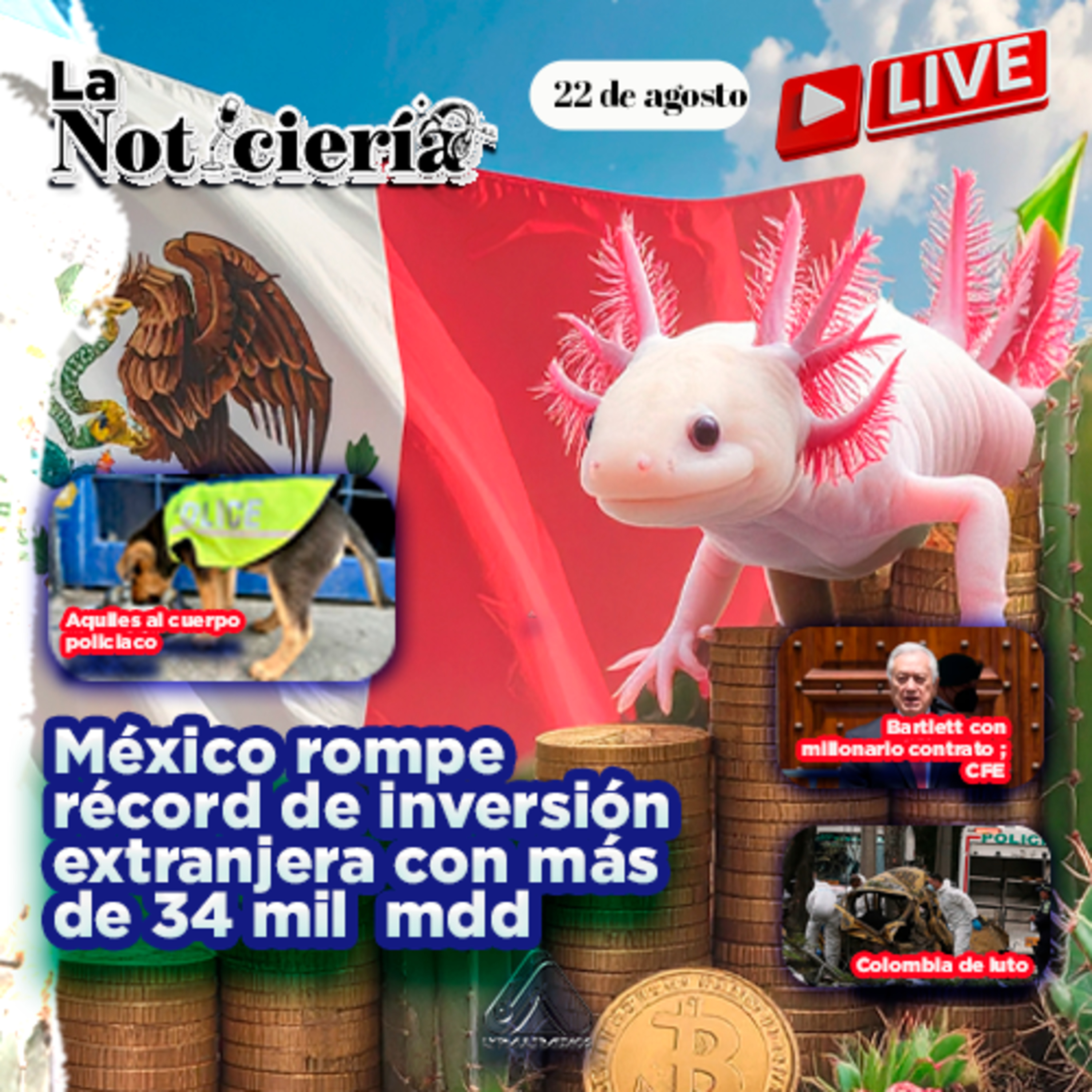 México rompe récord en inversión extranjera | Ritual indígena en la SCJN y CFE bajo la lupa episode artwork