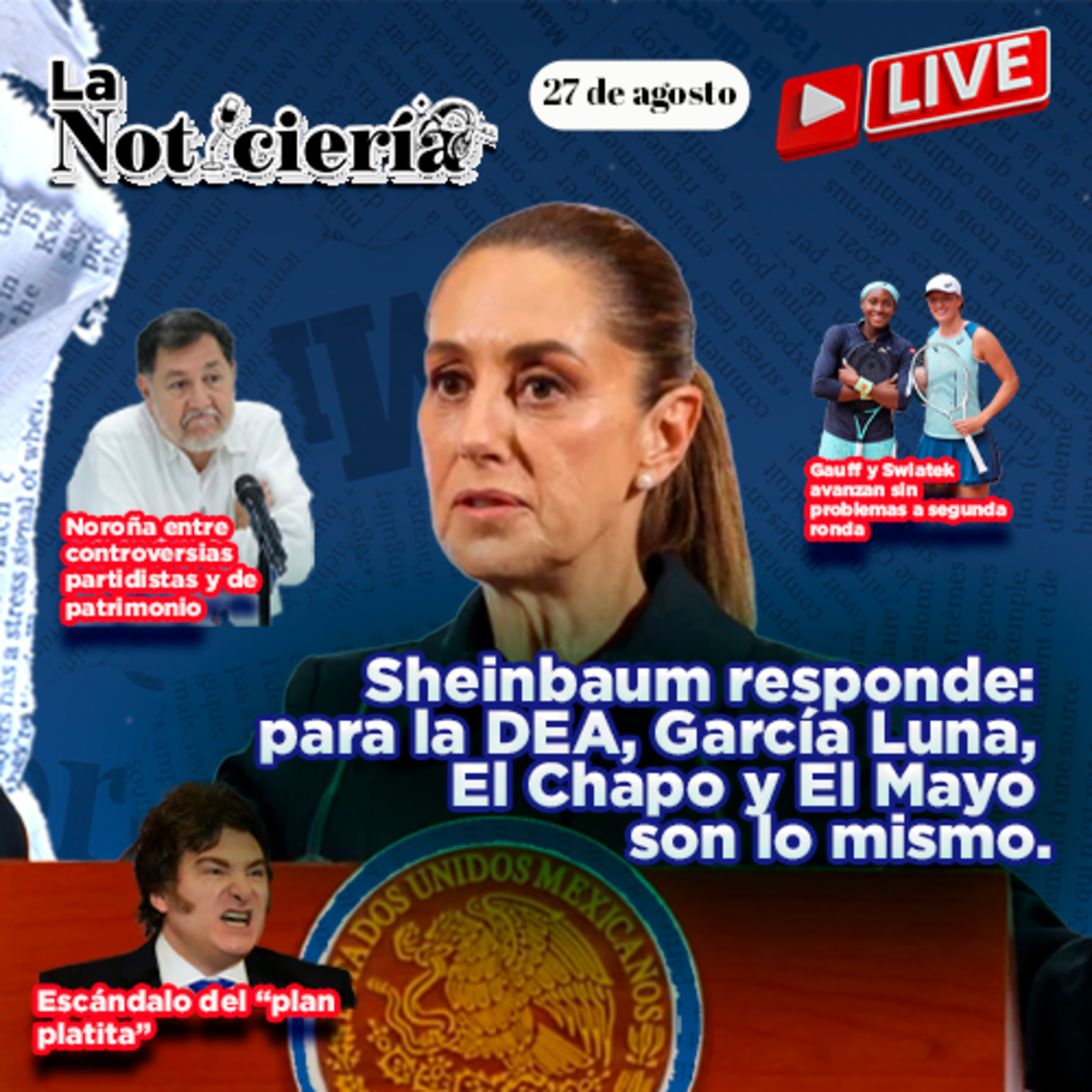 García Luna al mismo nivel que El Chapo y El Mayo: Sheinbaum | Norma Piña Se Despide episode artwork