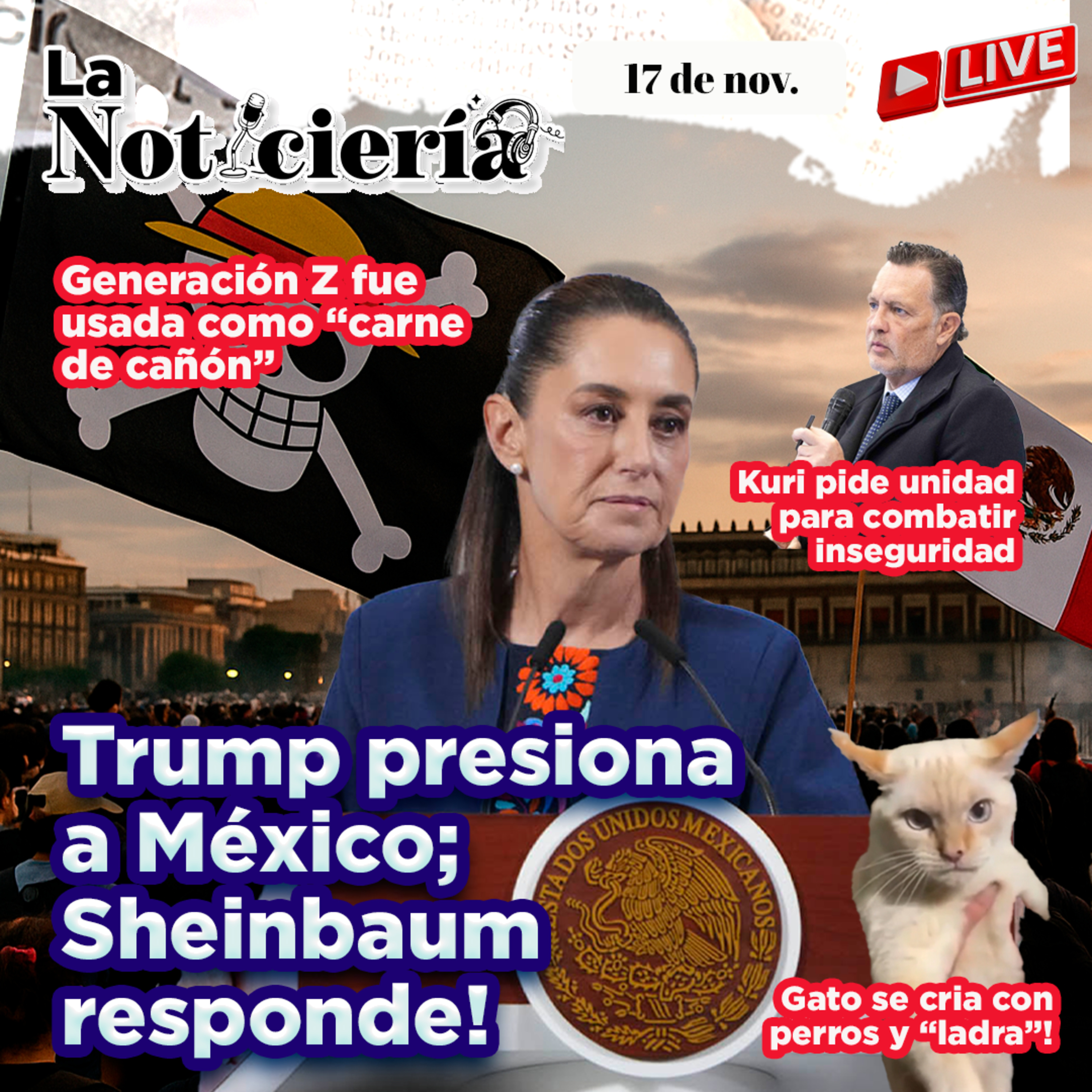 Trump presiona a México; Sheinbaum responde | Violencia en Michoacán y manipulación digital episode artwork