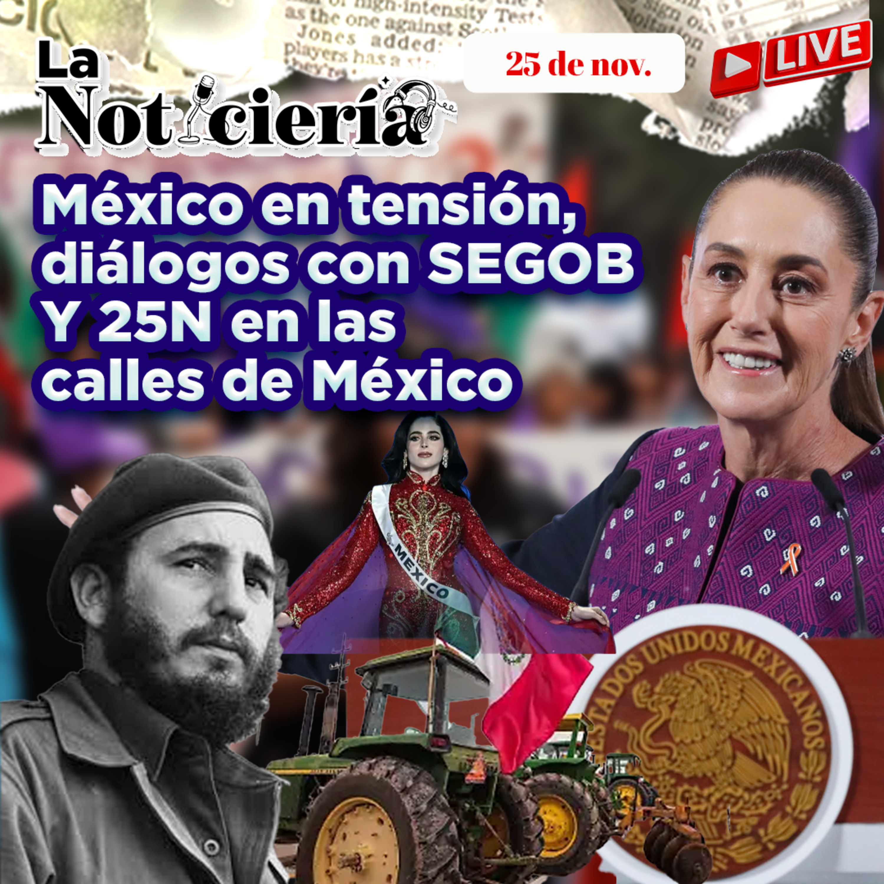 Bloqueos nacionales, agua en disputa y Sheinbaum lanza reformas del 25N episode artwork