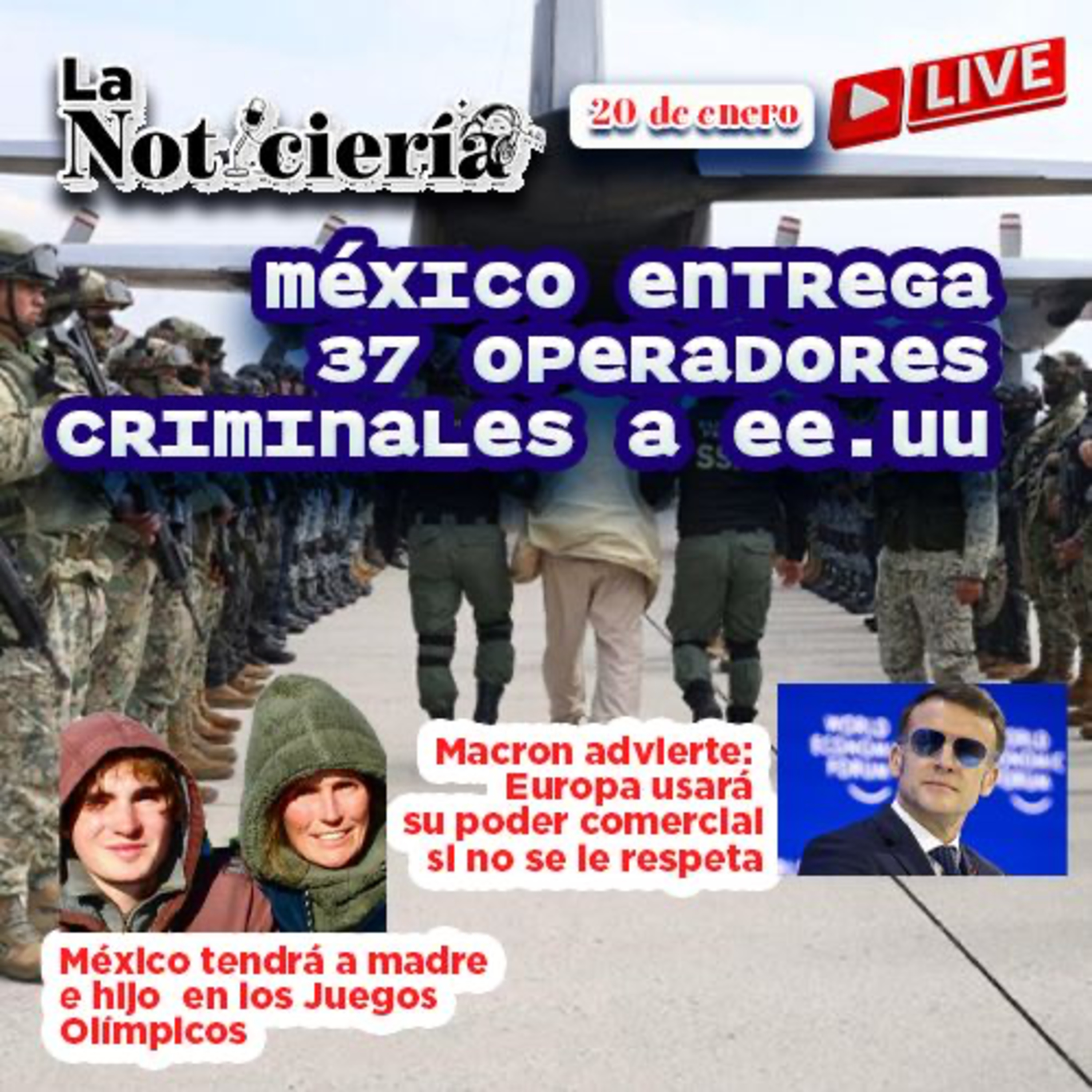 México entrega 37 operadores criminales a EE.UU. | Salud universal, reforma electoral episode artwork