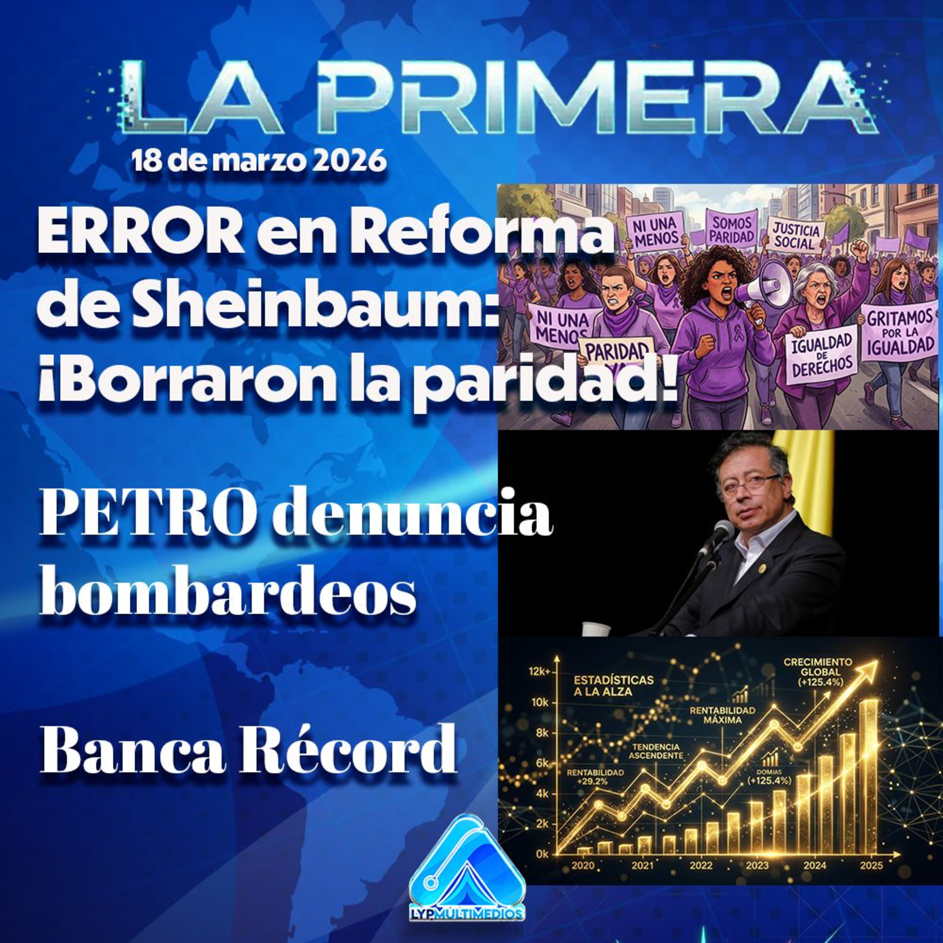 ERROR en Reforma de Sheinbaum: ¡Borraron la paridad! | PETRO denuncia bombardeos | Banca RÉCORD episode artwork