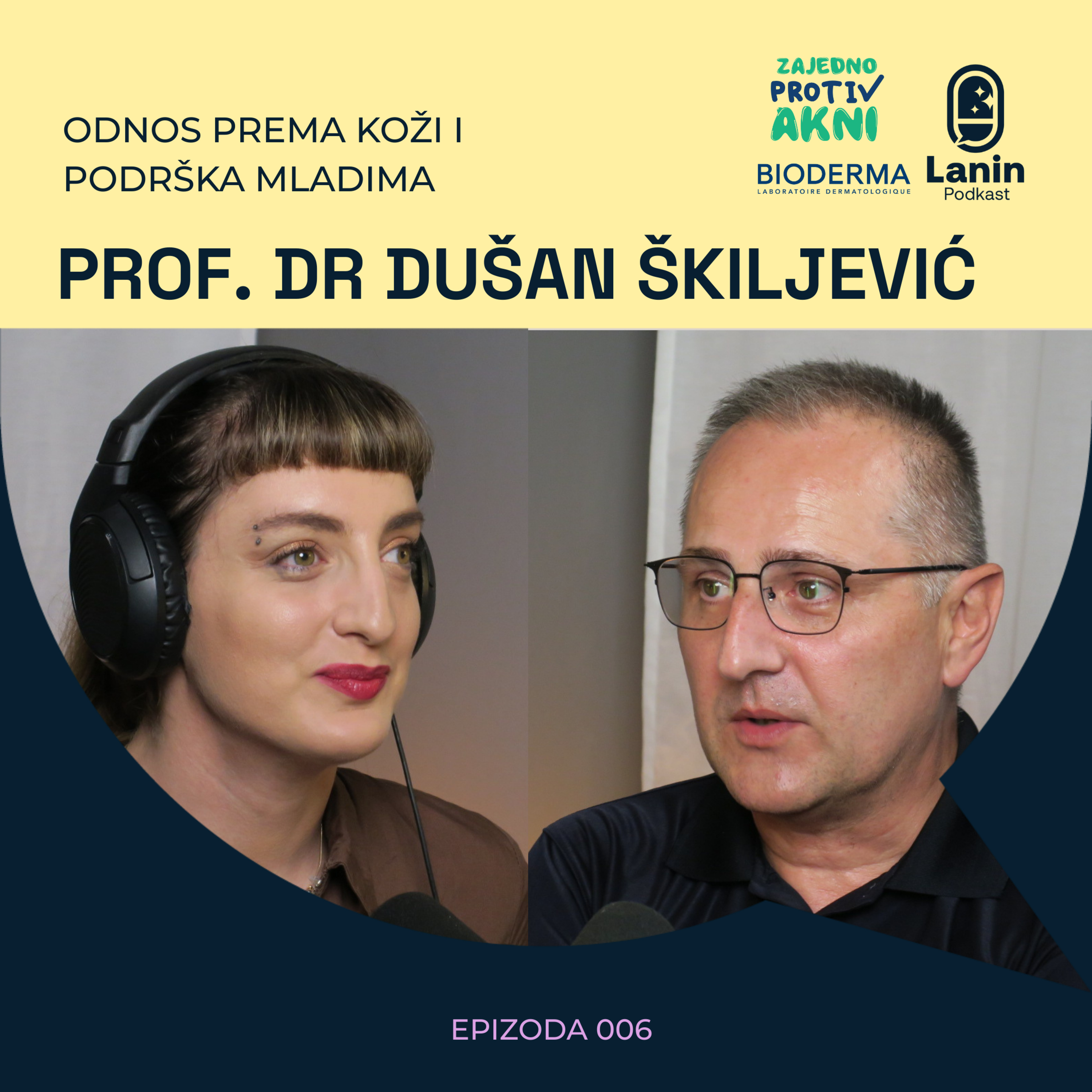 Odnos prema koži i podrška mladima: prof. dr Dušan Škiljević | Lanin podkast 006 episode artwork