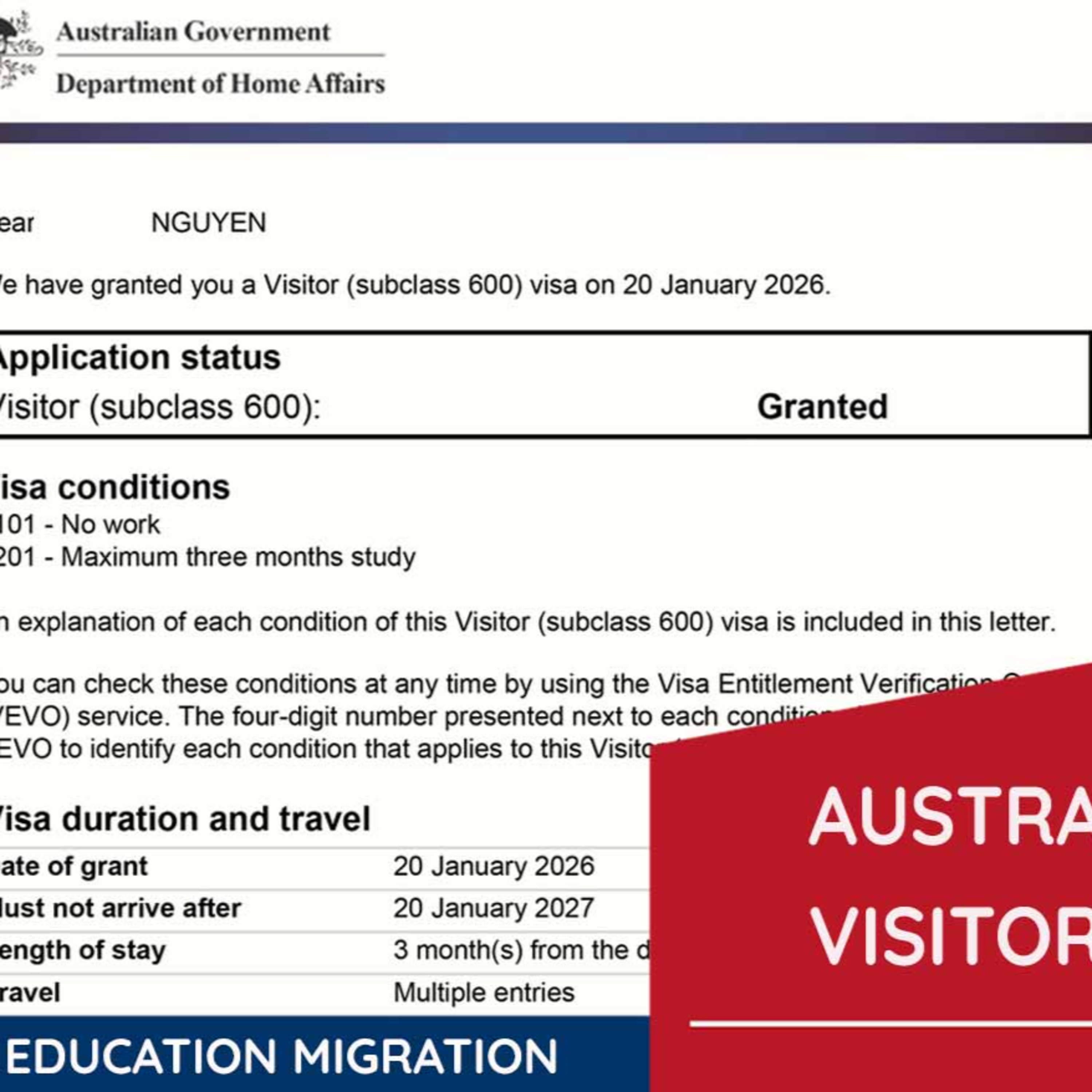 Visitor Visa Australia episode artwork