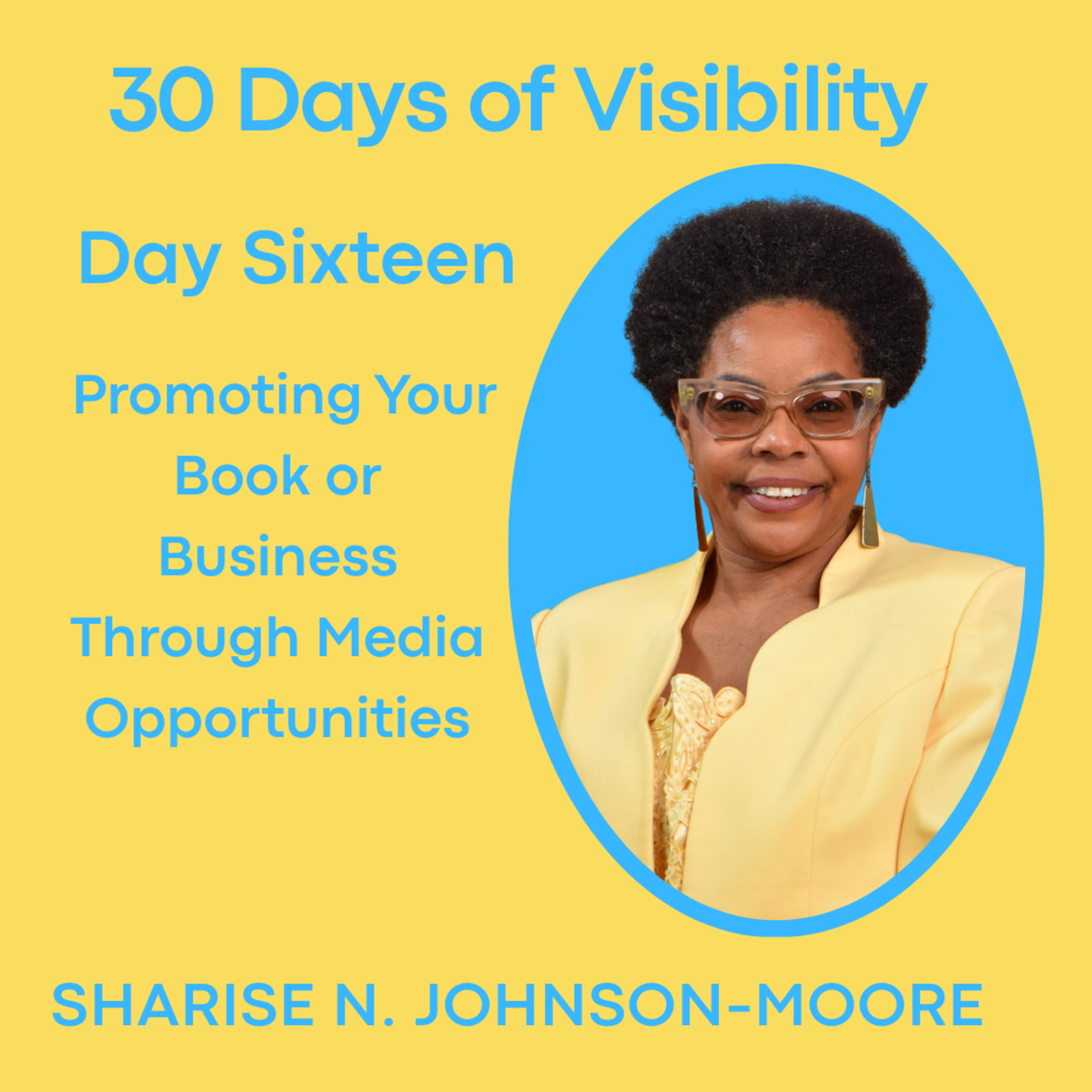 30 Days Of Visibility - Day 16 - Promoting Your Book or Business Through Media Opportunities episode artwork