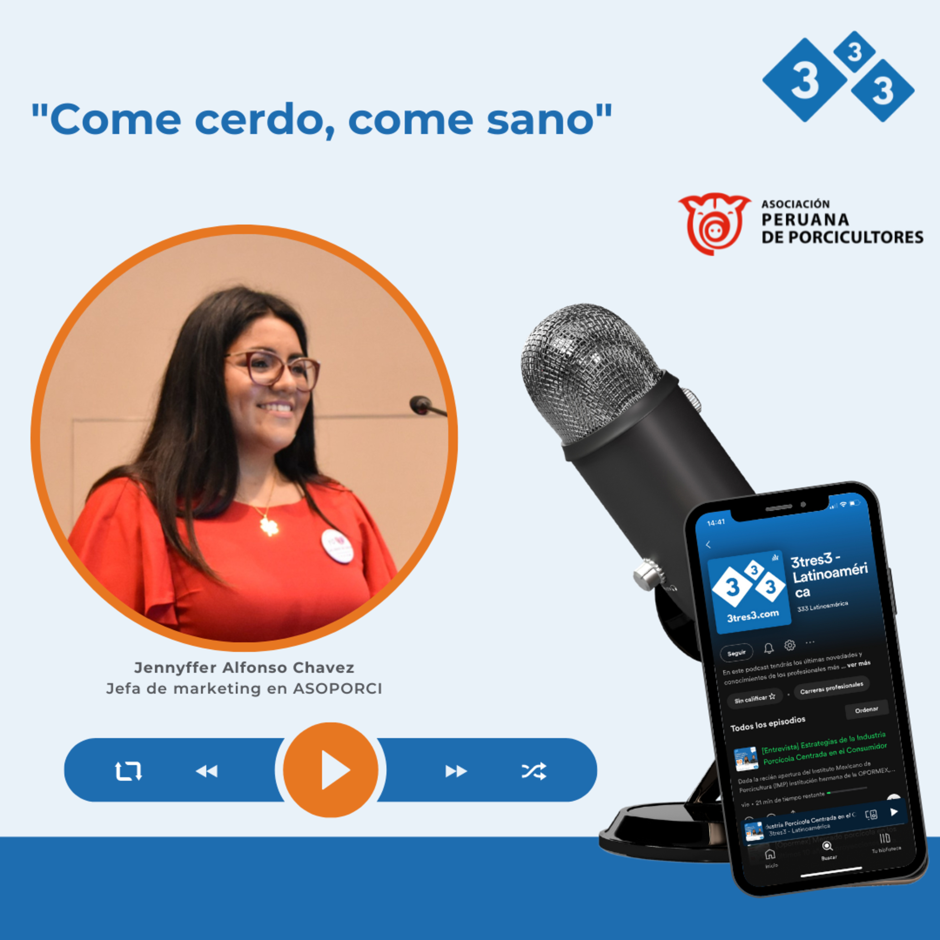 Jennyffer Alfonso Chavez, nos invita a ser parte de la campaña "Come cerdo, come sano" episode artwork