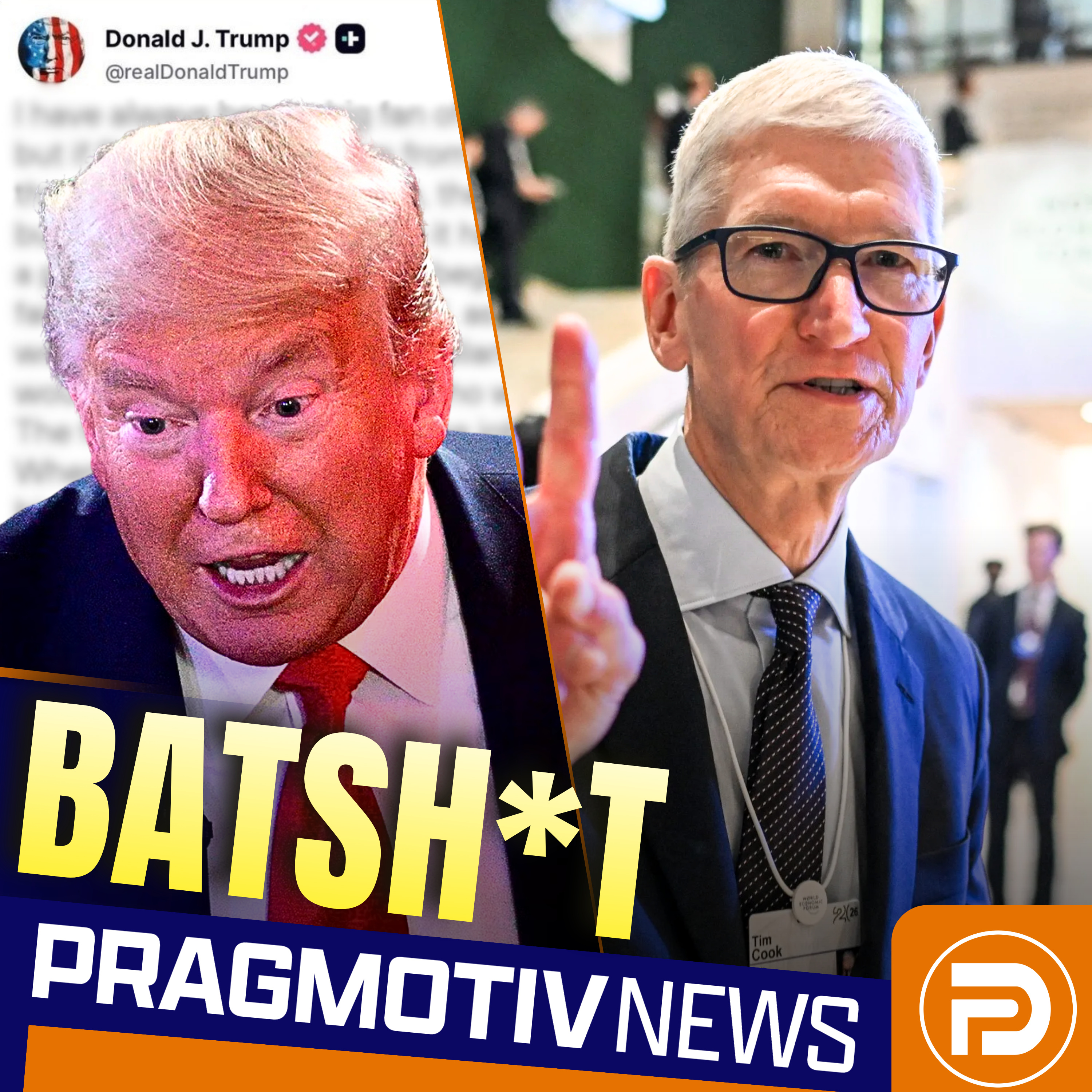 Trump’s UNHINGED Post About Tim Cook Stepping Down episode artwork