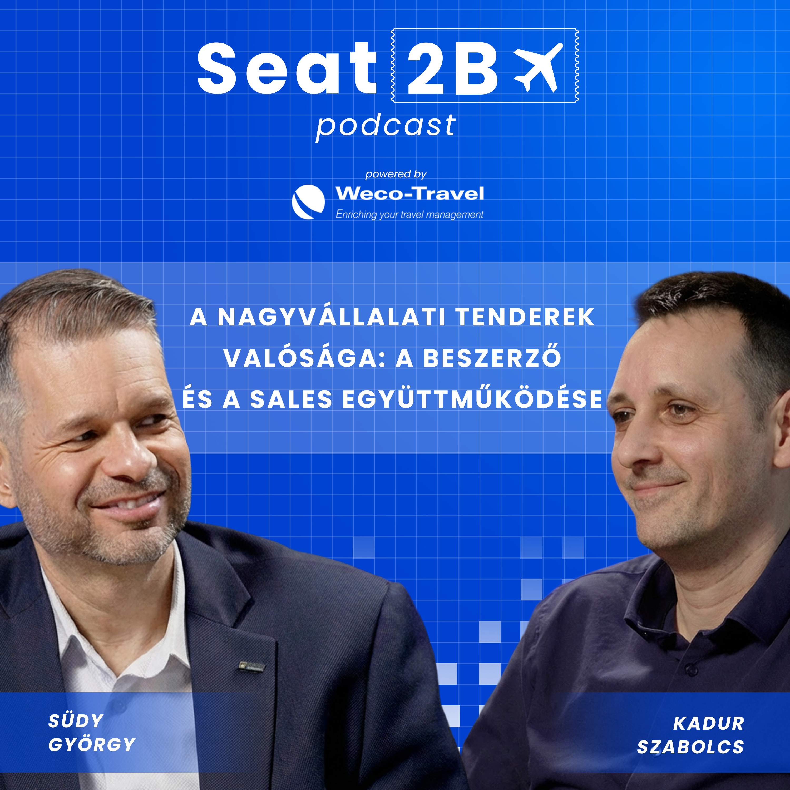 Seat2B Podcast EP8: A nagyvállalati tenderek valósága: a beszerző és a sales együttműködése episode artwork