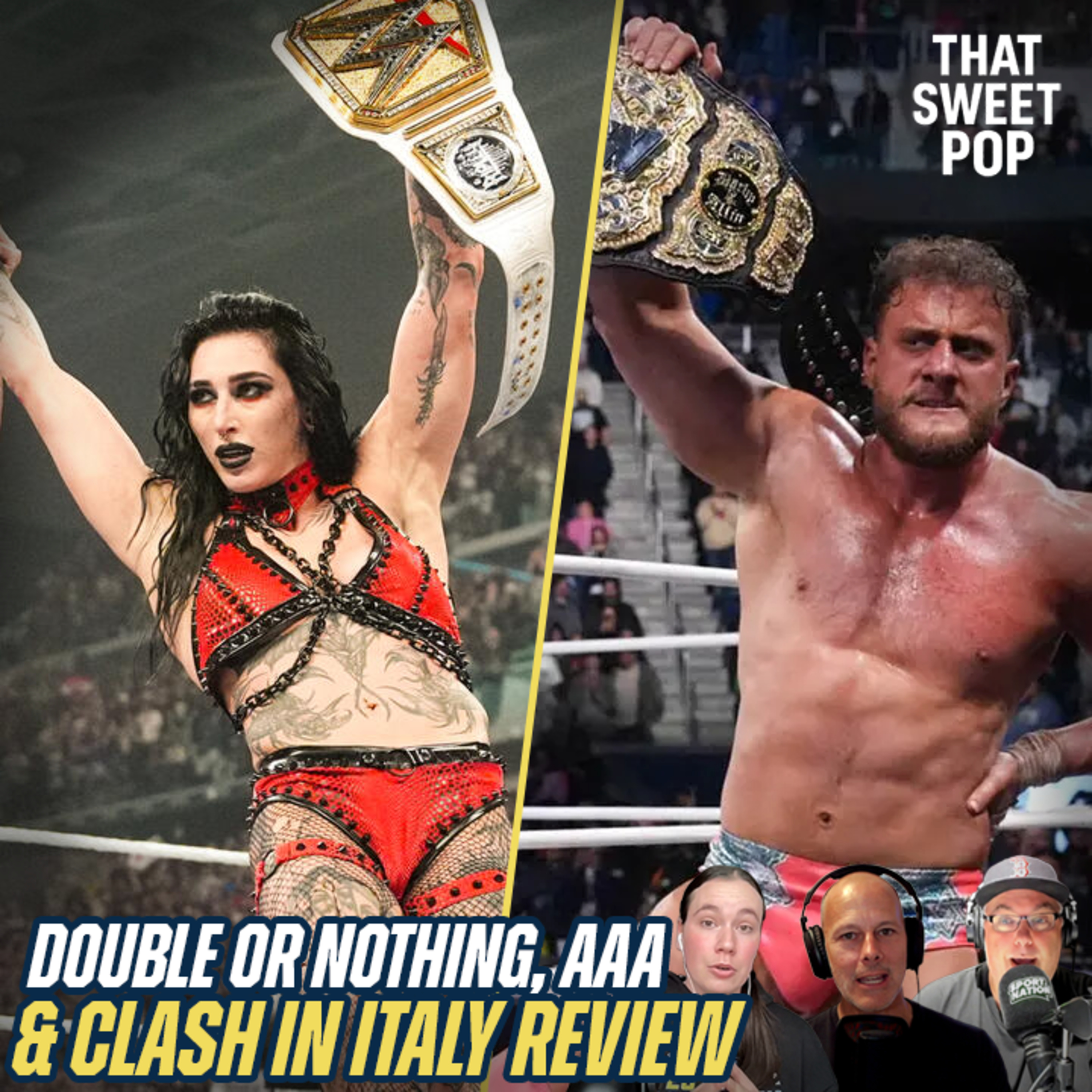 WWE Clash in Italy, AEW Double or Nothing & AAA Noche de Los Grandes review | Ep. 37 episode artwork