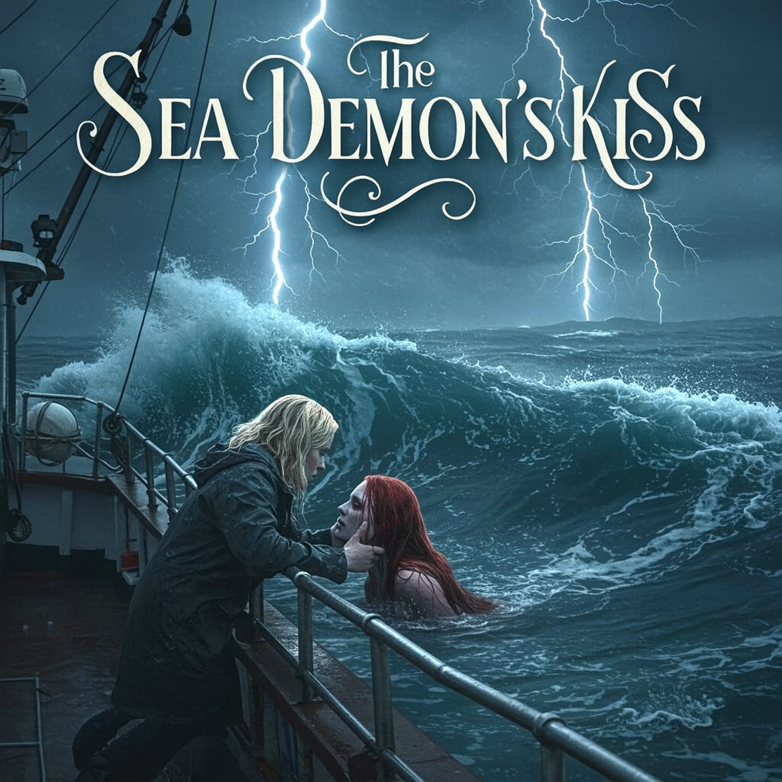 The Sea Demon's Kiss: A short sapphic horror story episode artwork