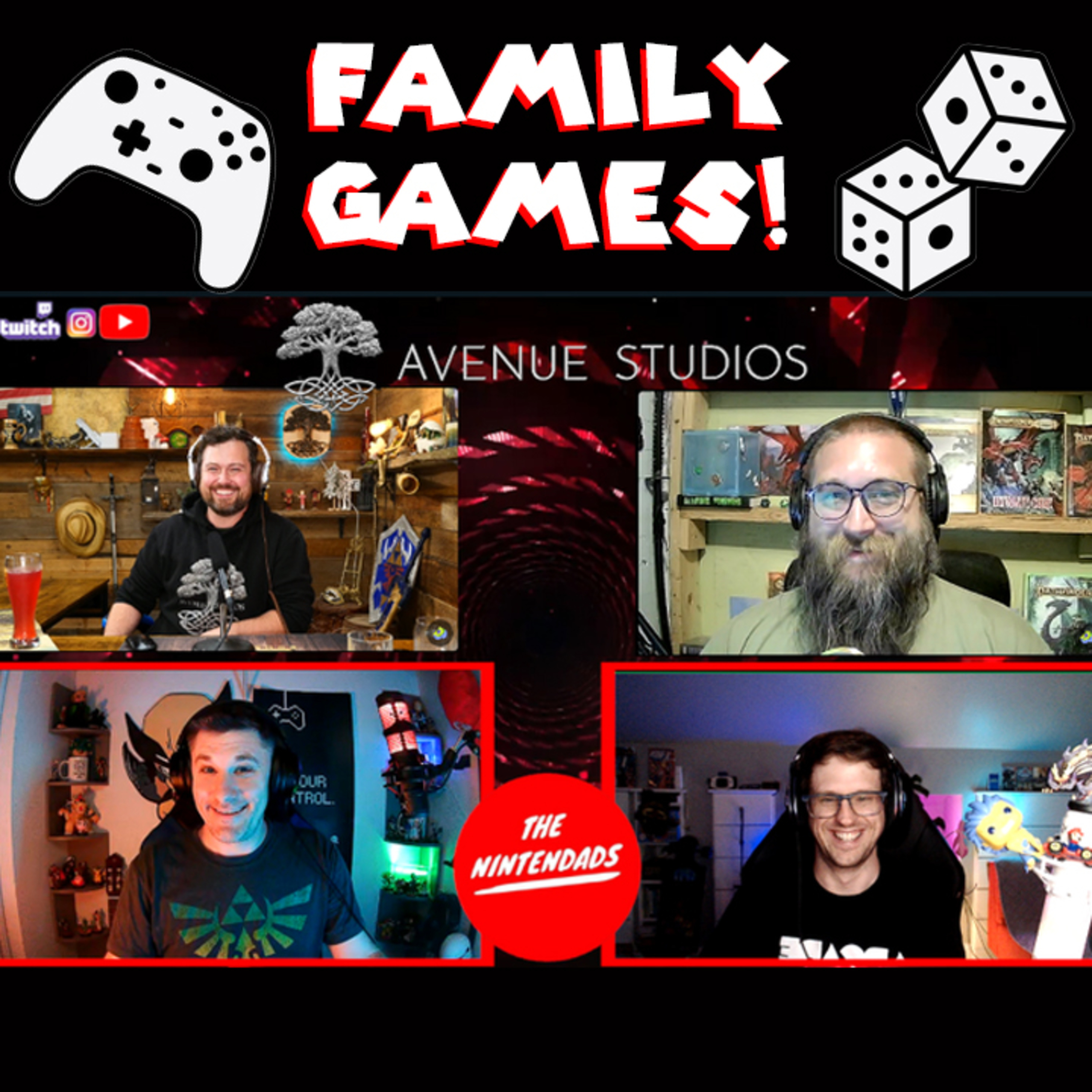 Family Gaming w/ Avenue Studios! Ep. 93 The Nintendads Podcast episode artwork