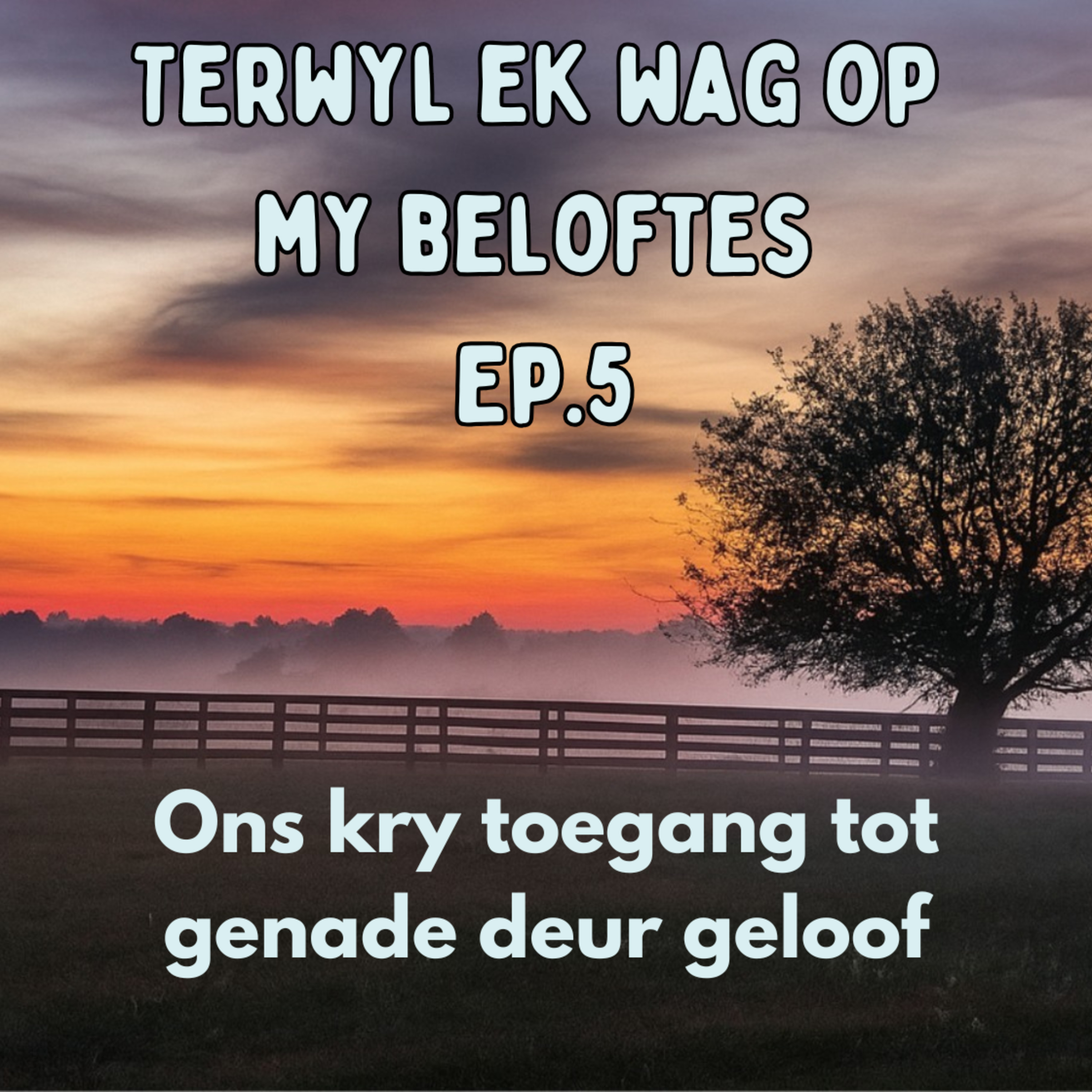 Ep5 - Terwyl ek wag op my belofte - Ons kry toegang tot genade deur geloof episode artwork