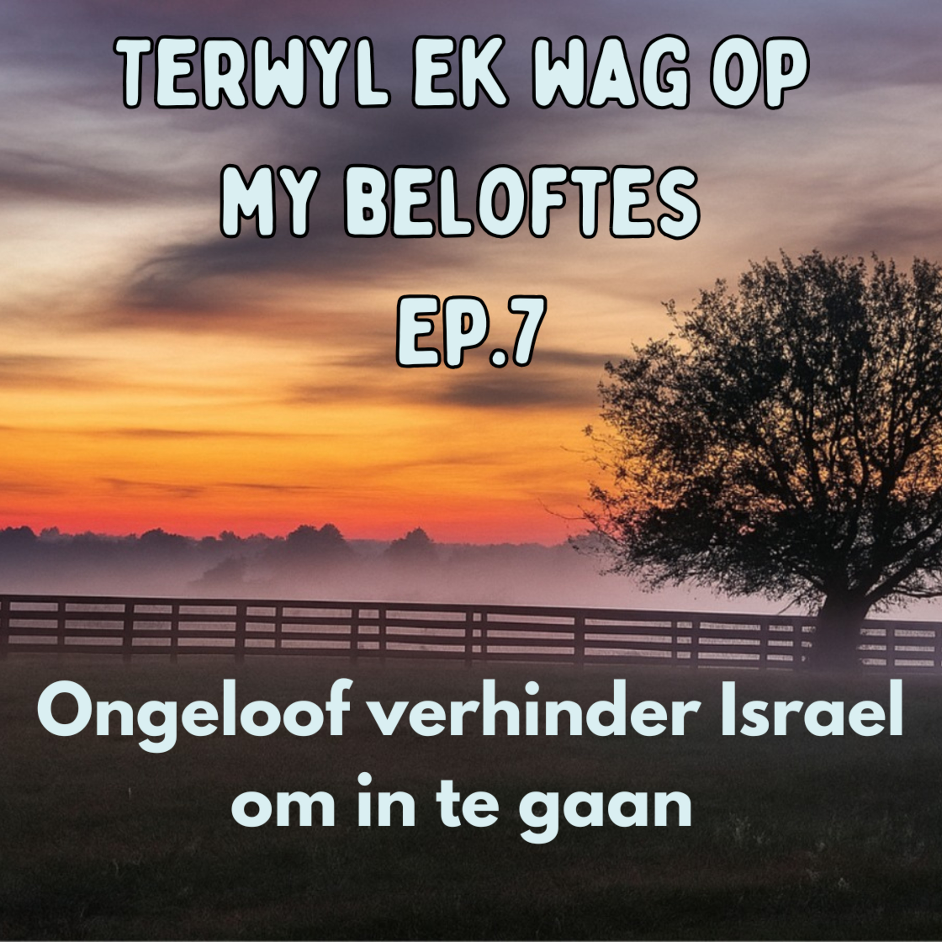 Ep7 - Terwyl ek wag op my belofte - Ongeloof verhinder Israel om in te gaan episode artwork