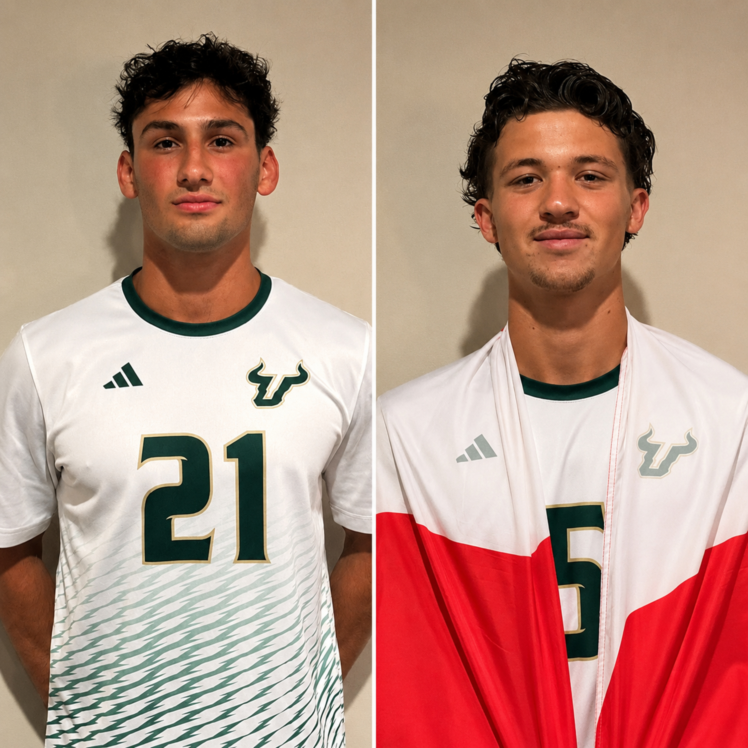 Gianluca Vecchiarelli and Anthony Frasca, Longtime club teammates in Toronto, now for USF Men's Soccer episode artwork