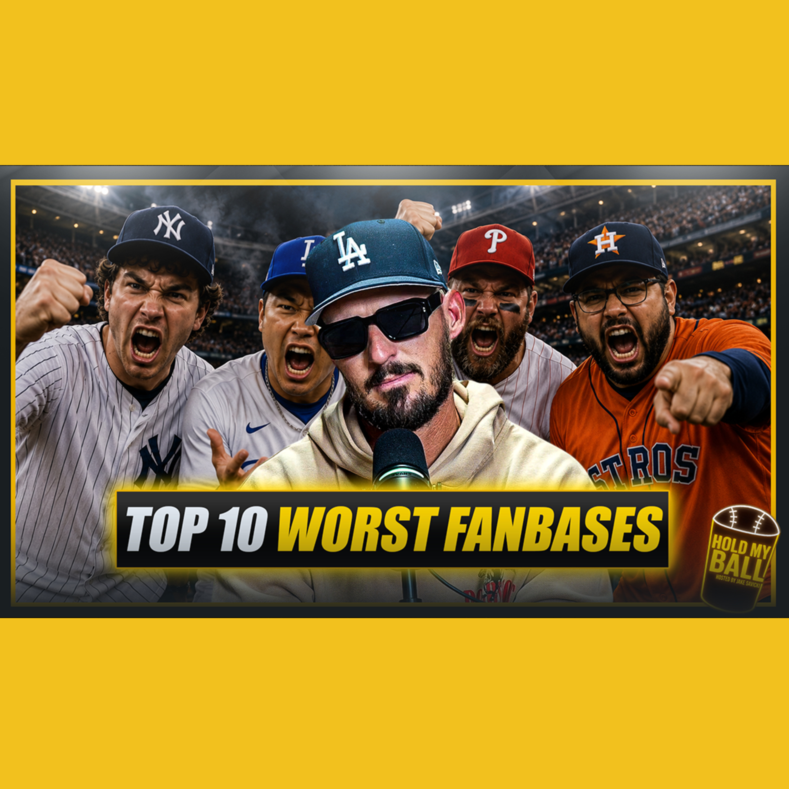 Top 10 WORST Fanbases According to Social Media Polls | Hold My Ball Podcast