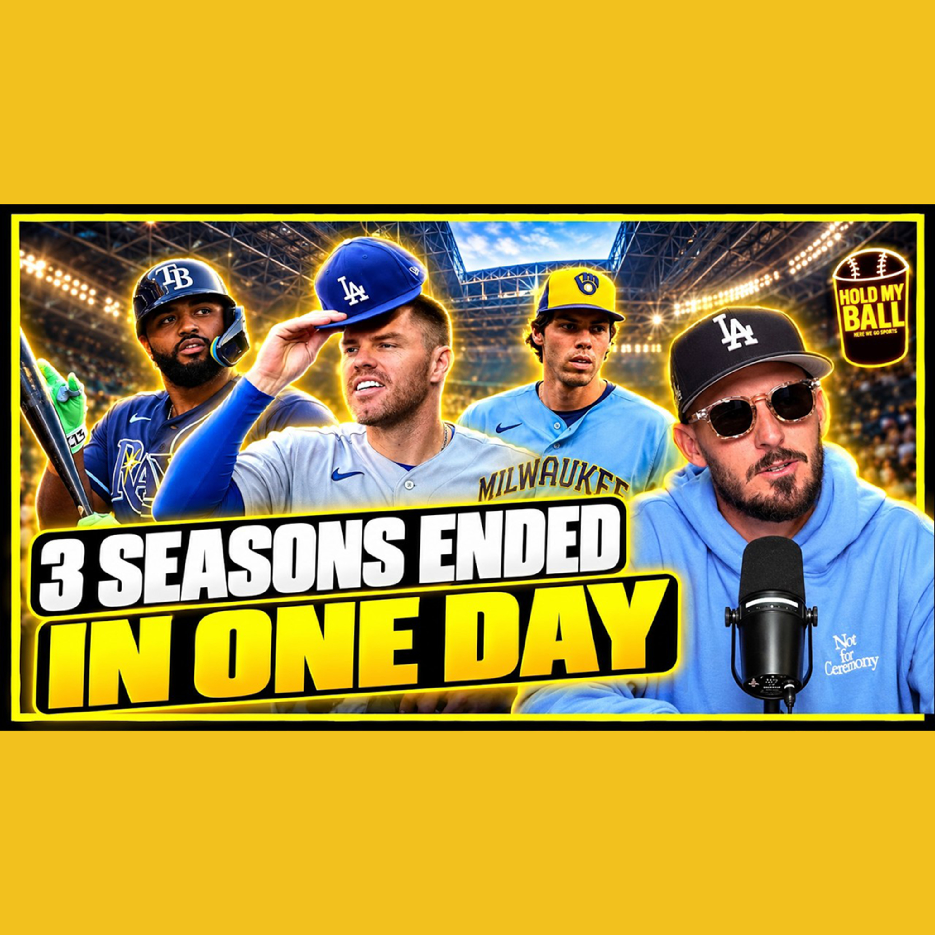 Dodgers, Brewers, Rays Have Punched Their CS Tickets...Who Gets The Fourth? | Hold My Ball Podcast