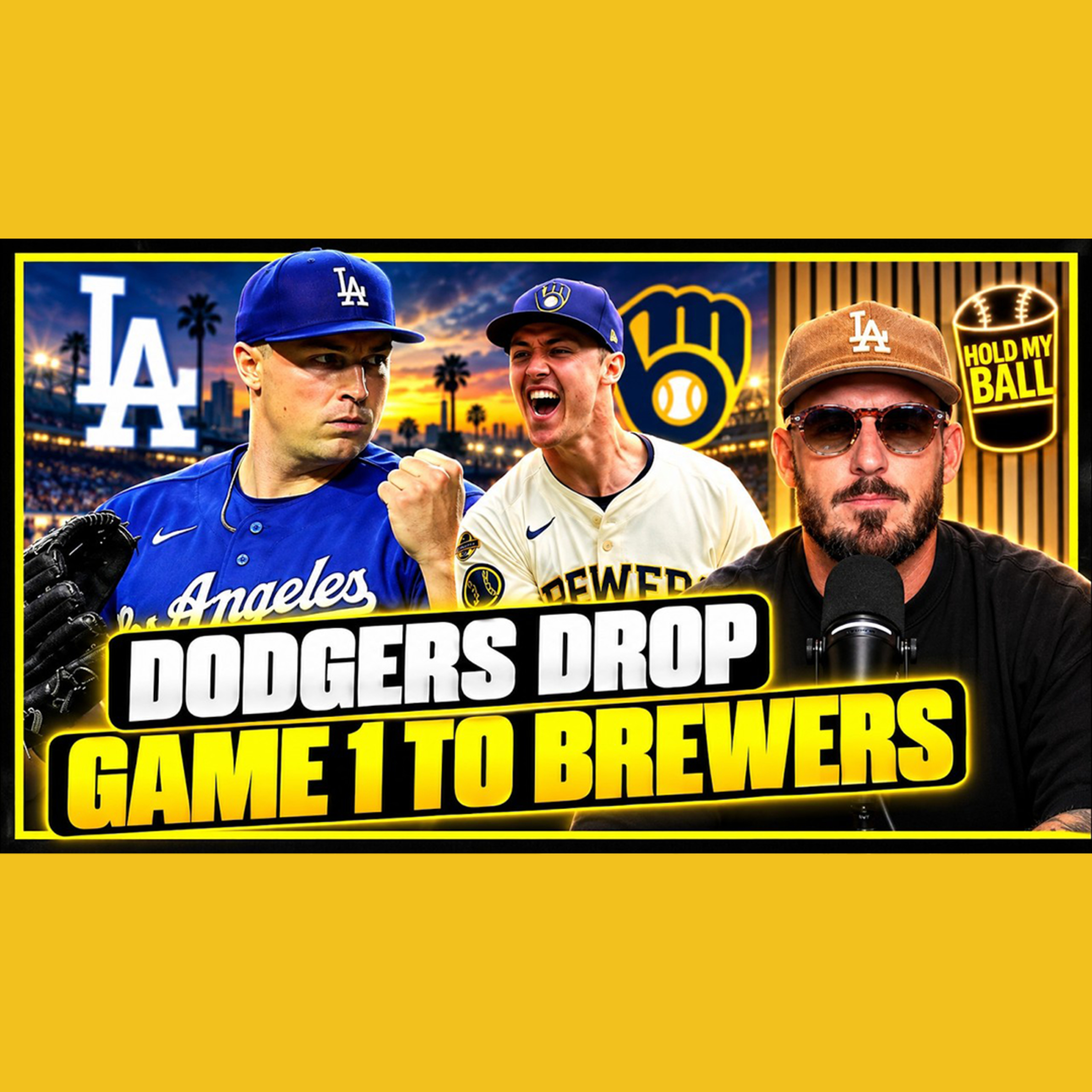 Dodgers Lose NLCS Opener In Milwaukee | Hold My Ball Podcast