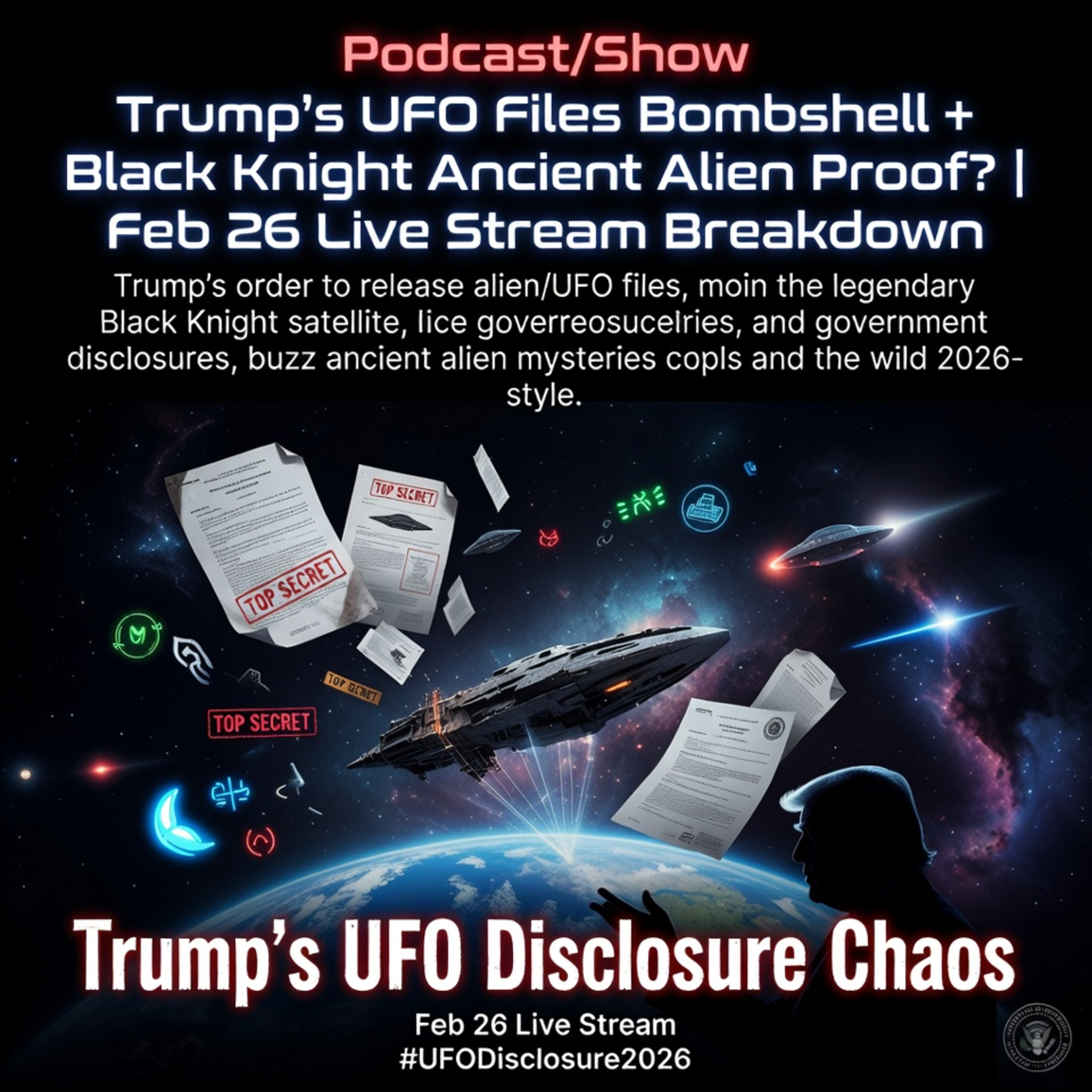 Trump's UFO Files Bombshell + Black Knight Ancient Alien Proof? | Feb 26 Live Stream Breakdown episode artwork