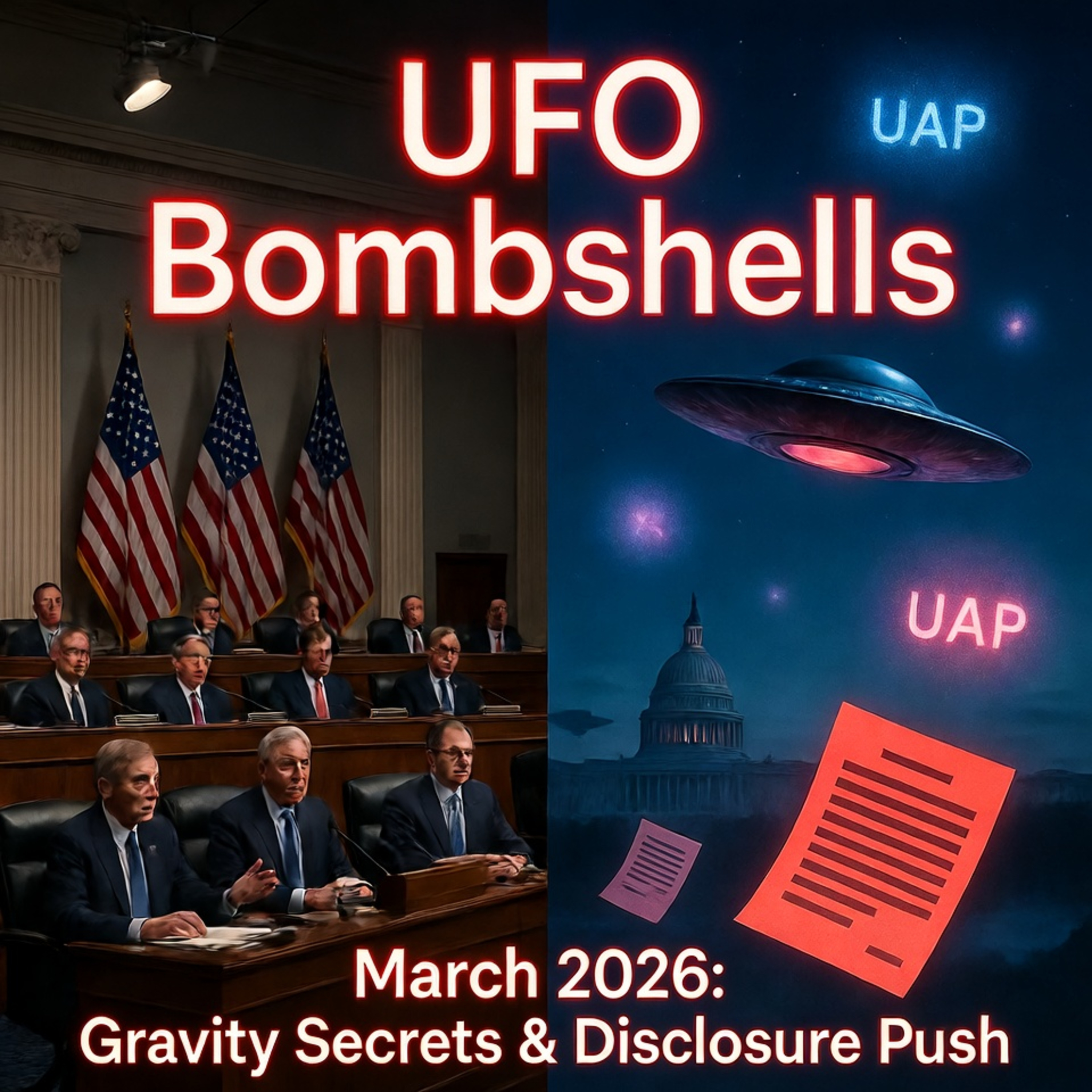 UFO Bombshells 3/6/26: Gravity Focus, Burchett to Trump, Pax River & New Sightings episode artwork