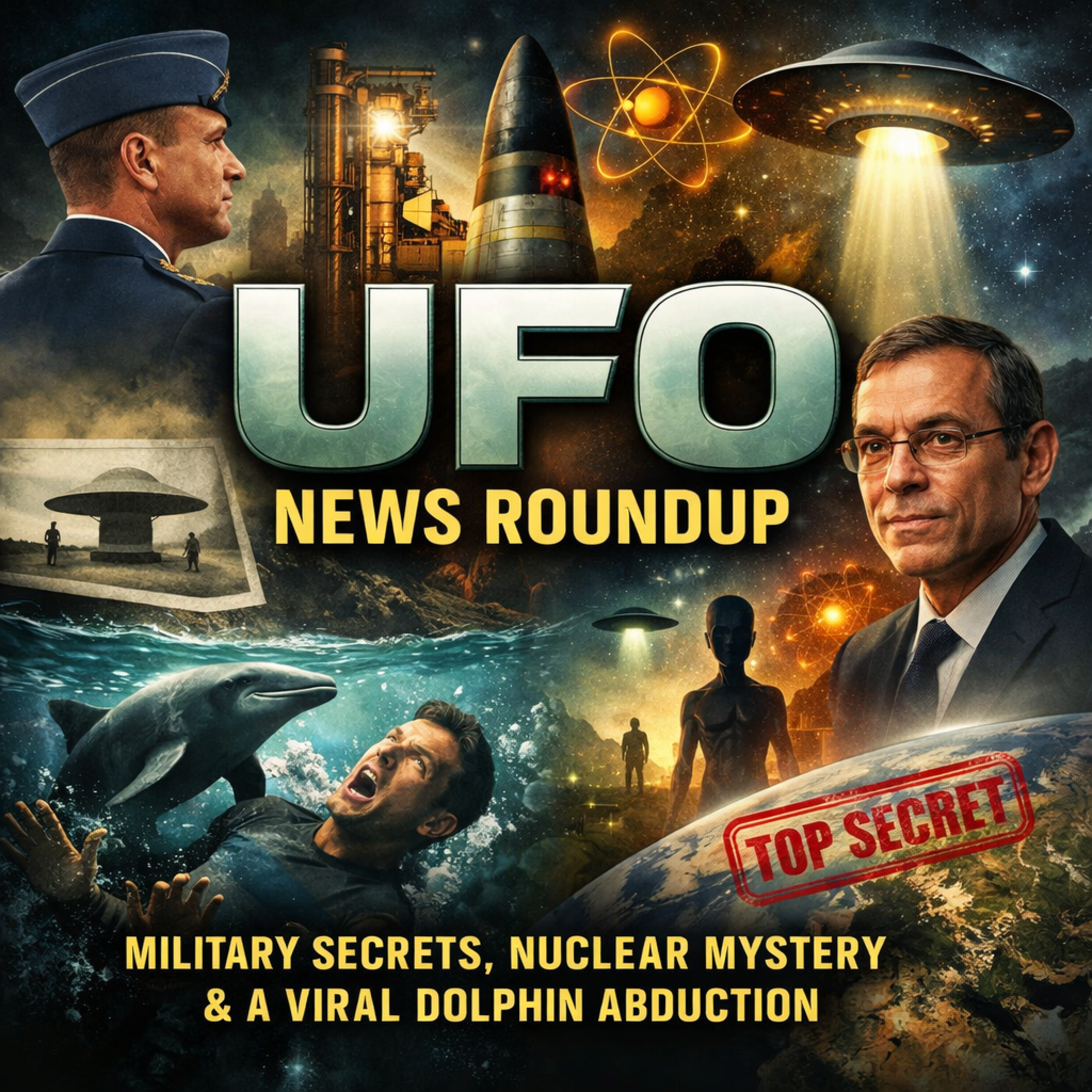 UFO News Roundup: Military Secrets, Nuclear Connections, Holloman Landing & the Viral Dolphin Abduction Story episode artwork