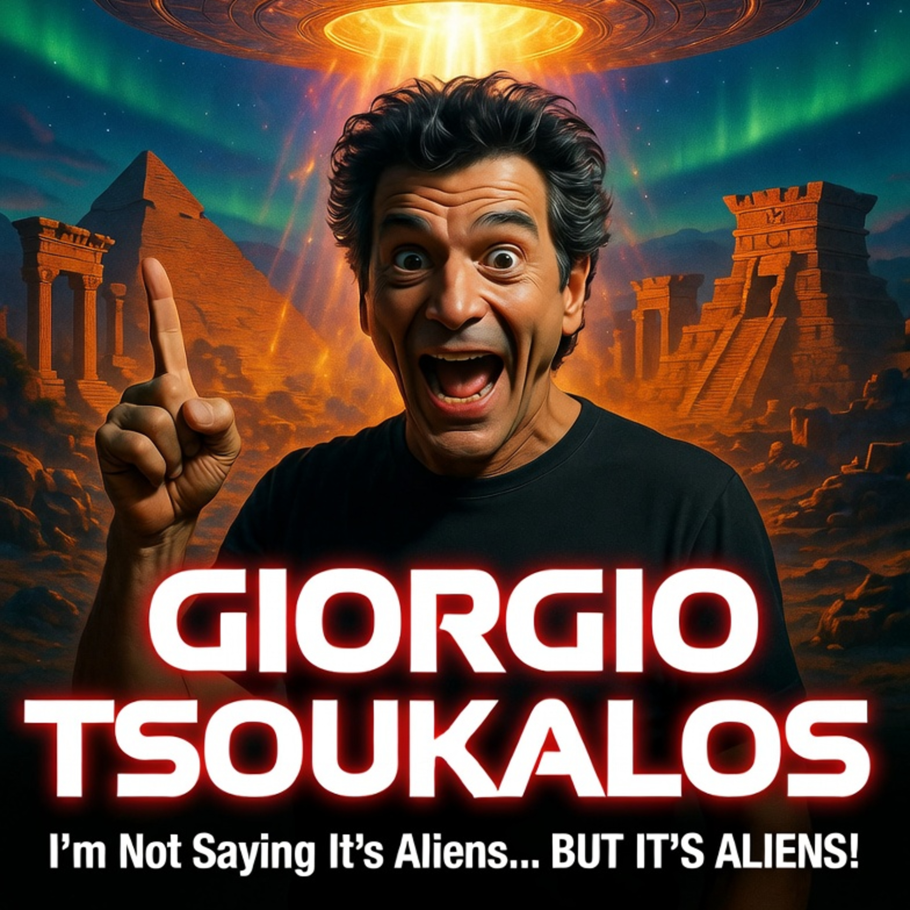 2-E67:livestreaming Giorgio Tsoukalos – "I'm Not Saying It's Aliens... But It's Aliens!" episode artwork