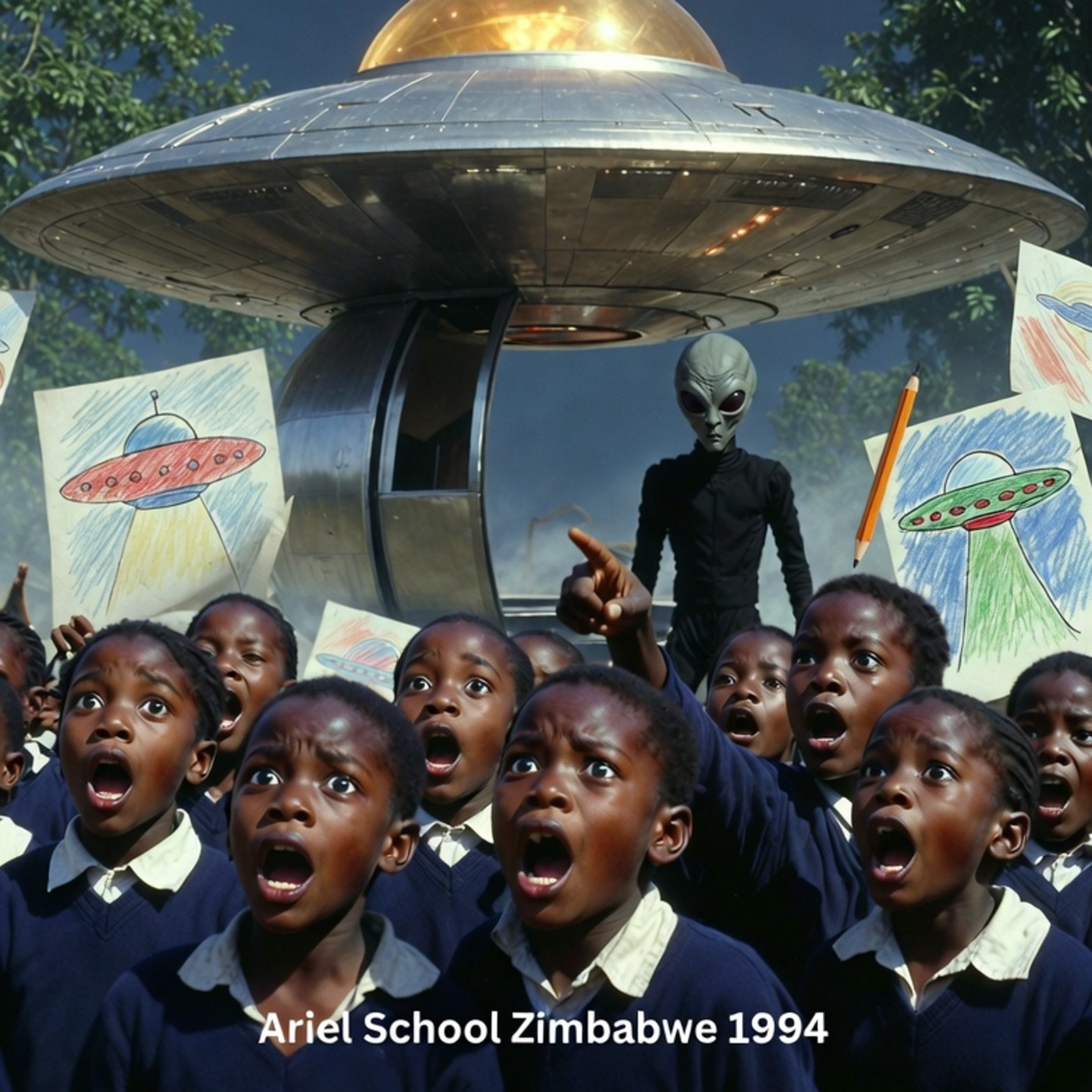 70+ Kids Drew the SAME Alien & UFO at School – Ariel School Zimbabwe 1994 (Full Drawings Breakdown)" episode artwork