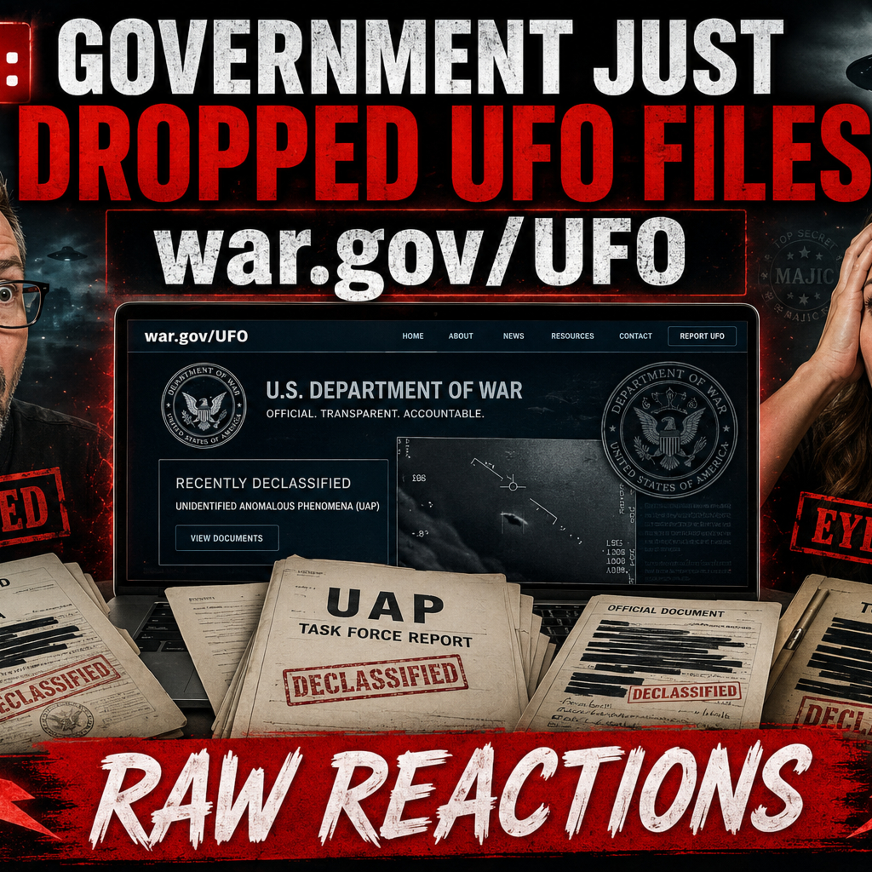 Government Drops Major UFO Files – Live Reactions & Breakdown episode artwork