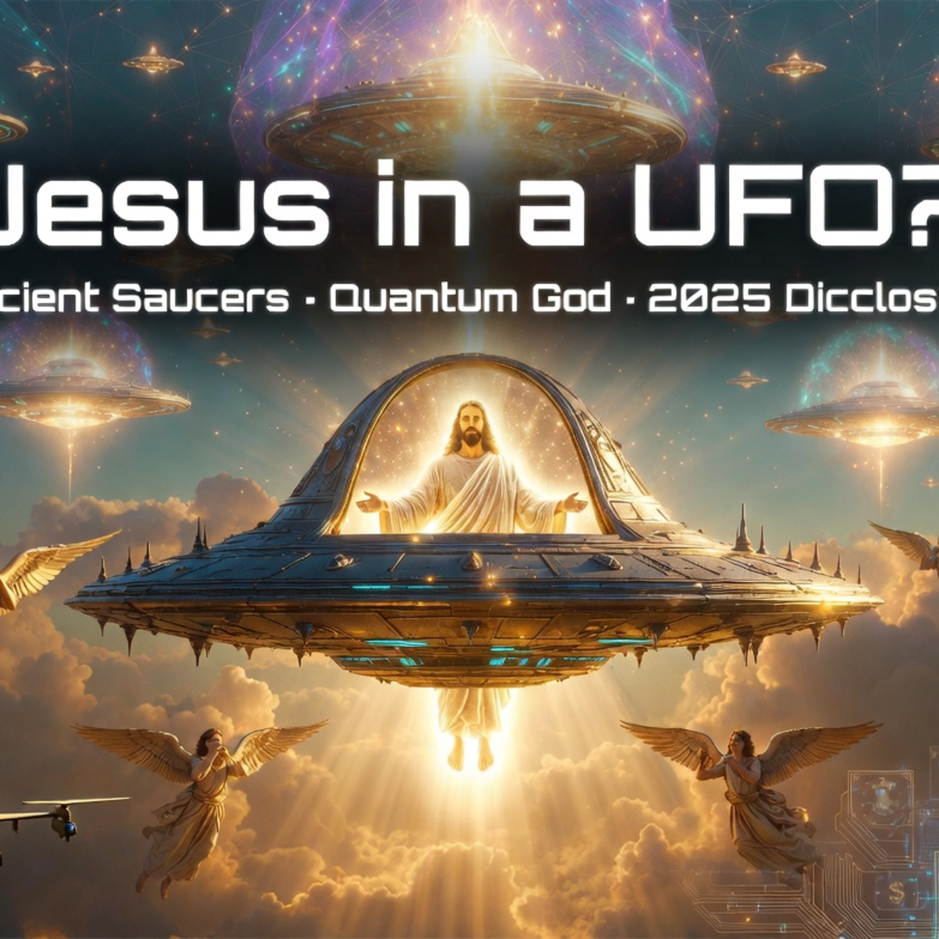 Jesus in a UFO? Ancient Saucers, Quantum God & 2025 Disclosure Bombs episode artwork