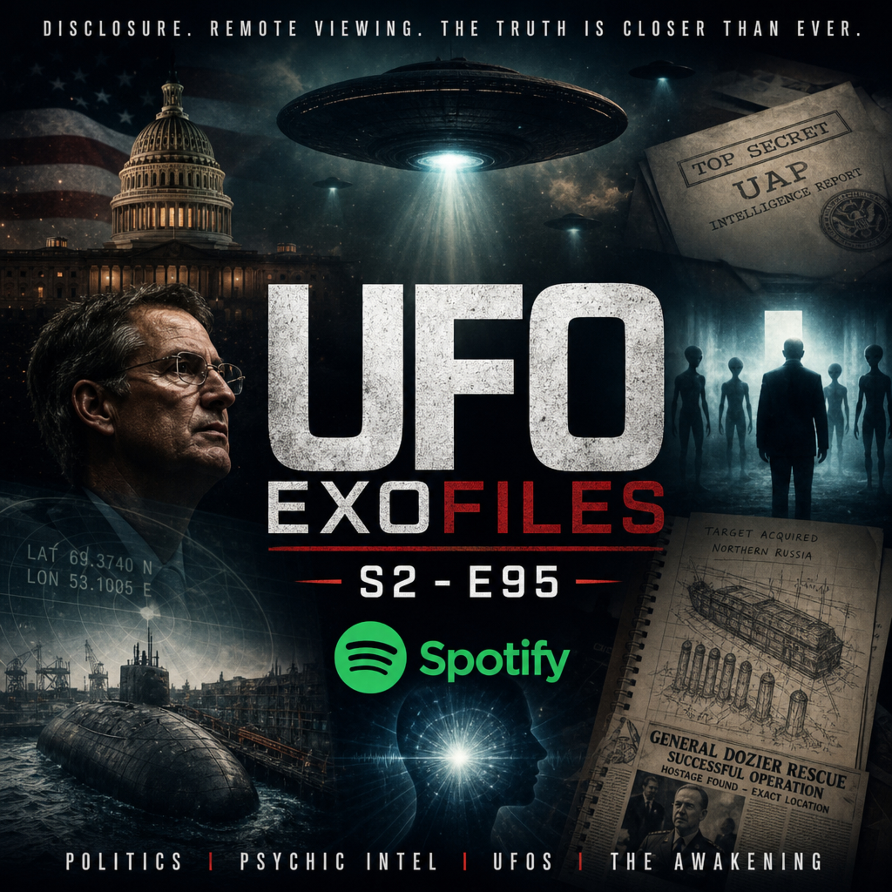 S2-E95 livestream The Disclosure Pressure Cooker: Burchett Warnings, Remote Viewing Proof, and a Global UFO Awakening episode artwork
