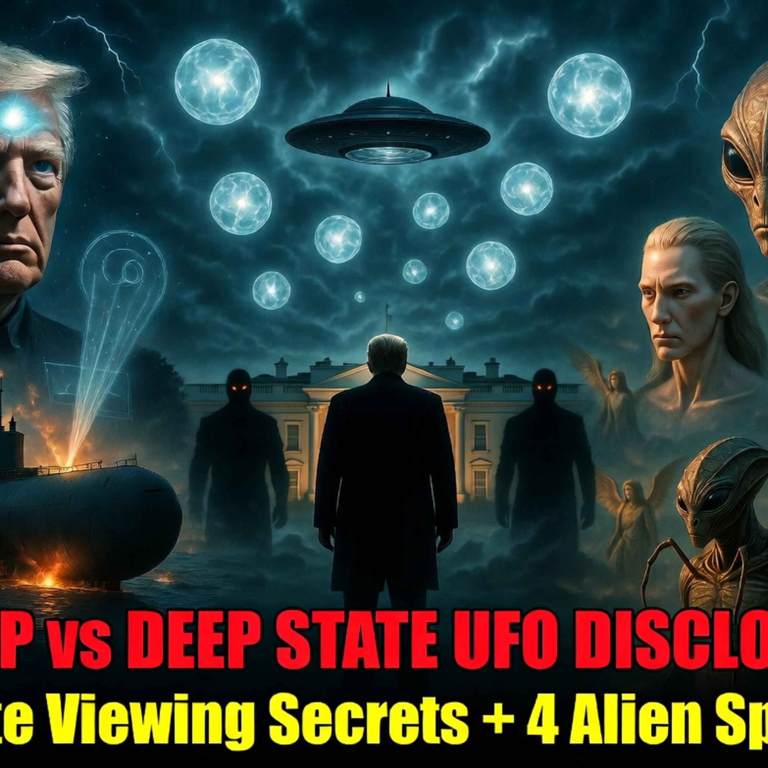 S2-E95: Trump vs Deep State on UFO Disclosure – Remote Viewing Successes, 4 Alien Species & Interdimensional Reality episode artwork