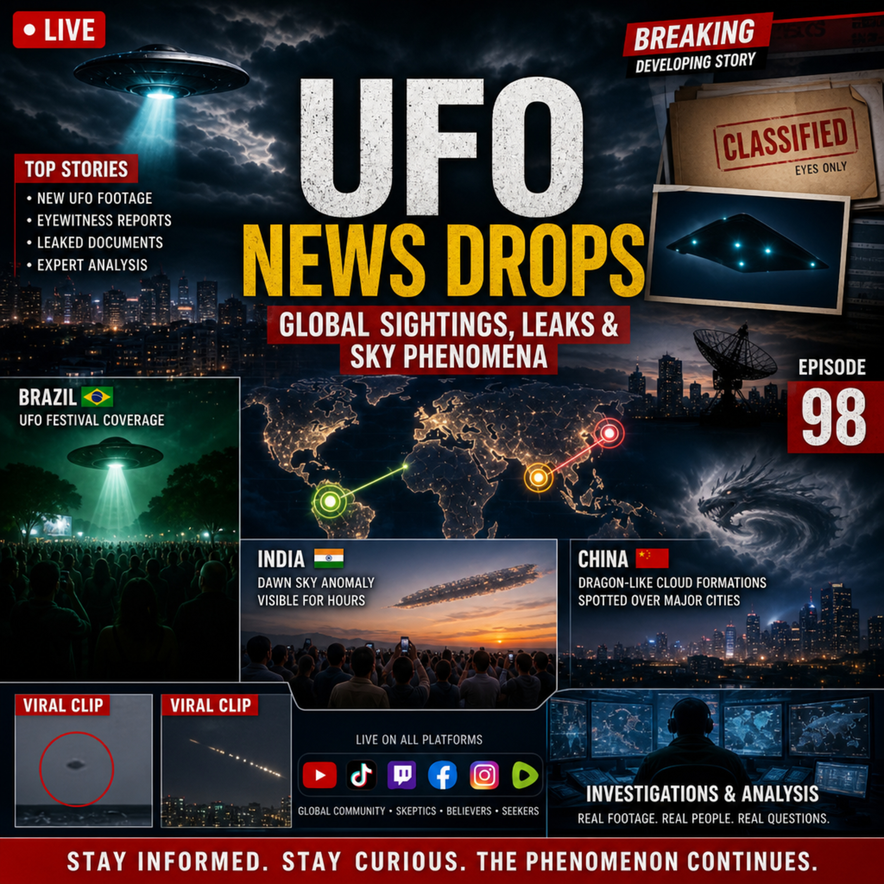 S2‑E98 — UFO News Drops: Global Sightings, Leaks & Sky Phenomena episode artwork