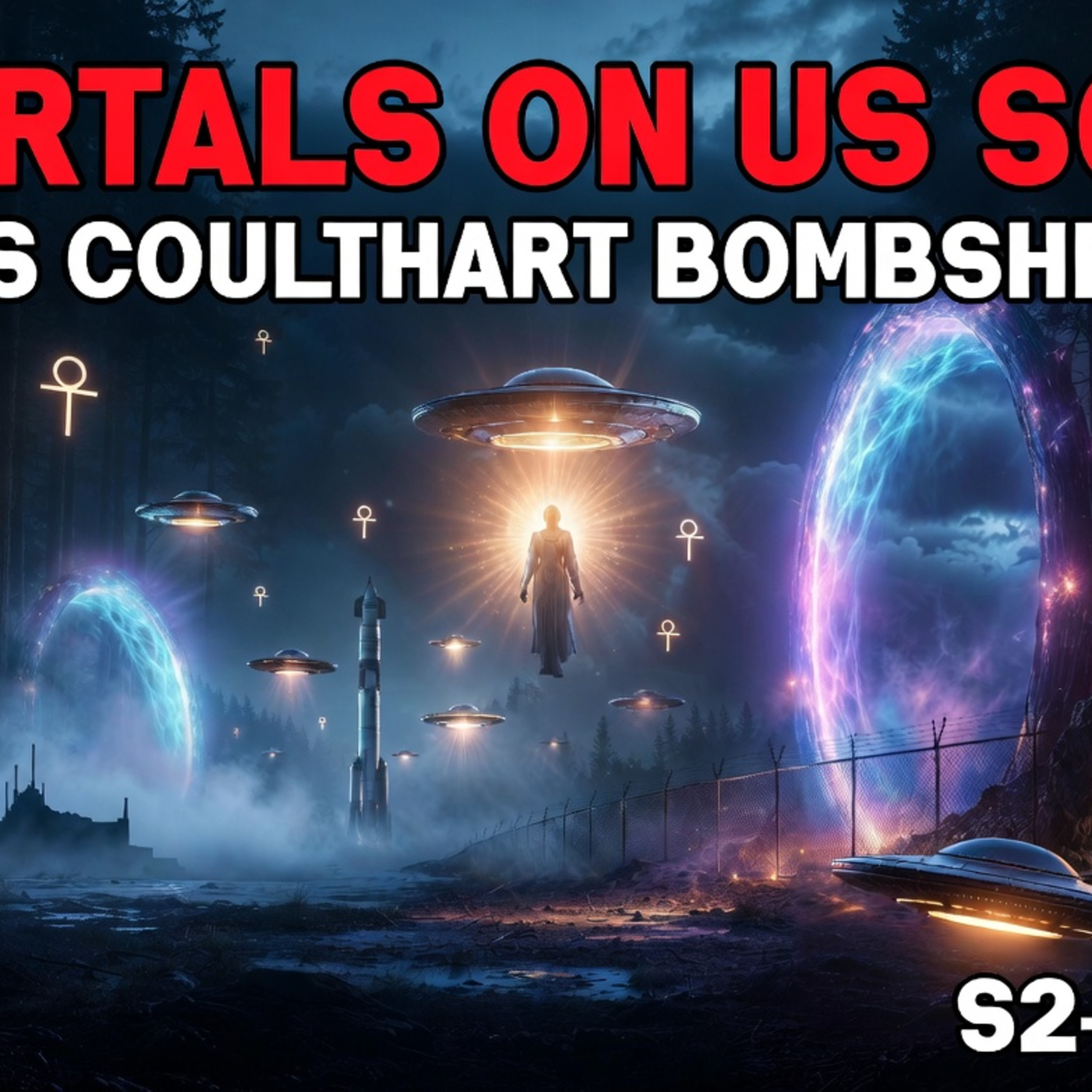 Portals on US Soil, Antarctic Bases & Hathor: Ross Coulthart, UFO Split & Ancient Gods episode artwork