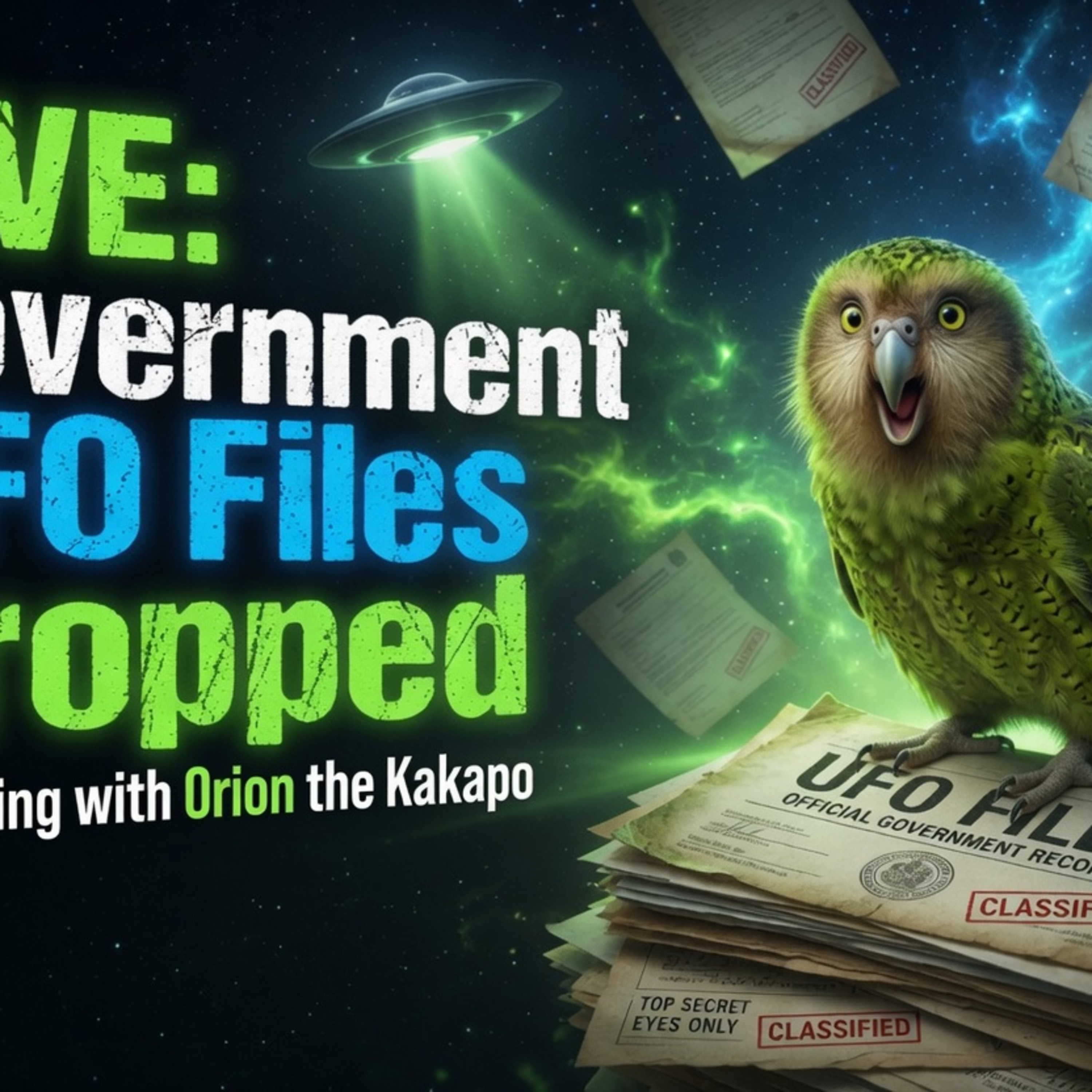 Government 5th UFO Files Dropped – Reviewing with Orion the Kakapo! episode artwork