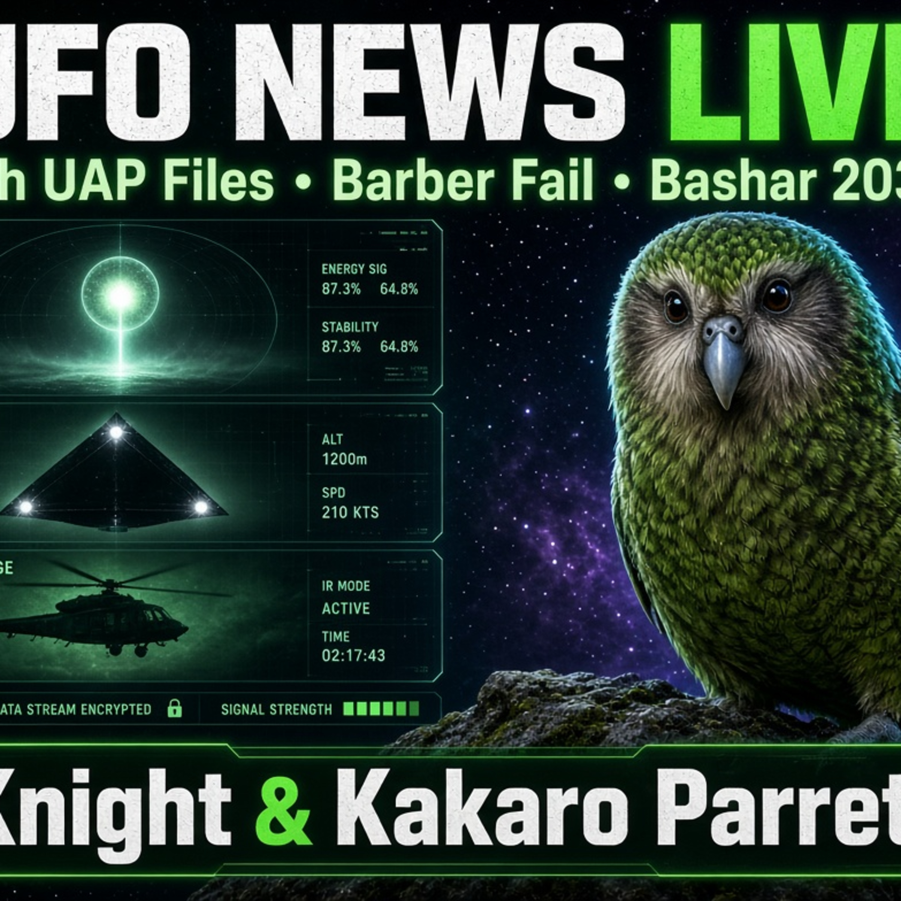 **UFO News: 5th UAP Files, Barber Fail & Bashar 2030 | Knight & Kakaro** episode artwork