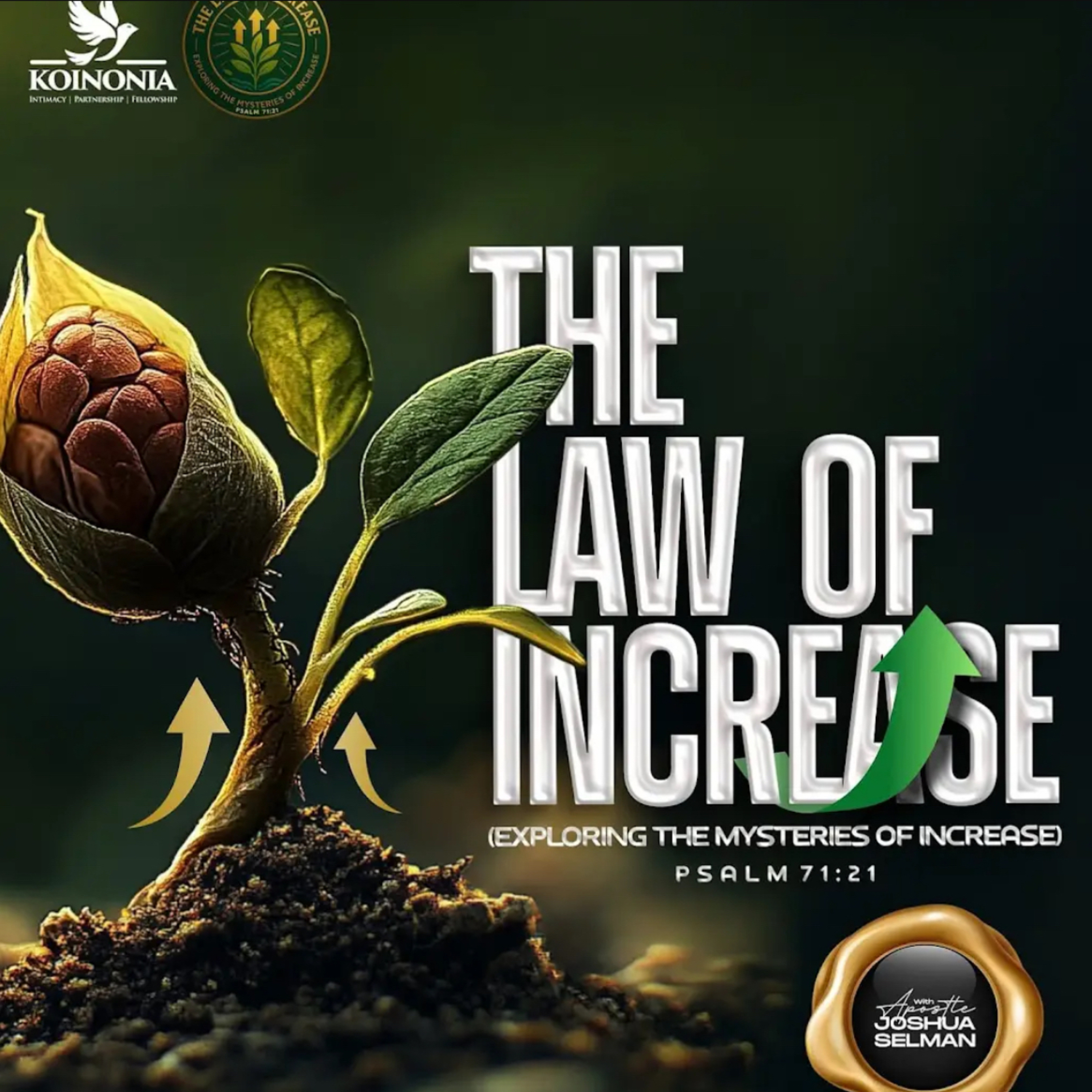 THE LAW OF INCREASE (EXPLORING THE MYSTERIES OF INCREASE) WITH APOSTLE JOSHUA SELMAN episode artwork