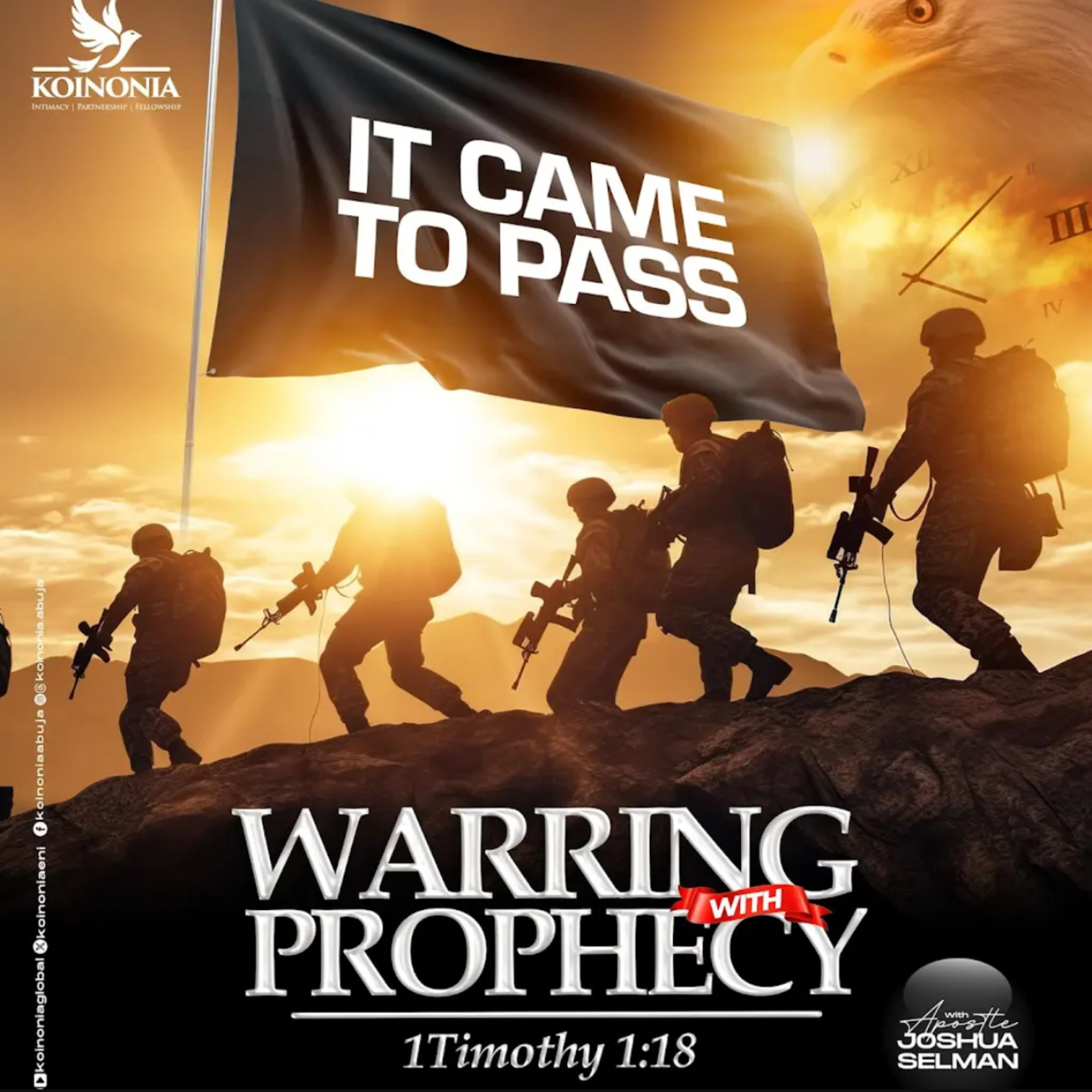 IT CAME TO PASS (WARRING WITH PROPHECY) WITH APOSTLE JOSHUA SELMAN episode artwork