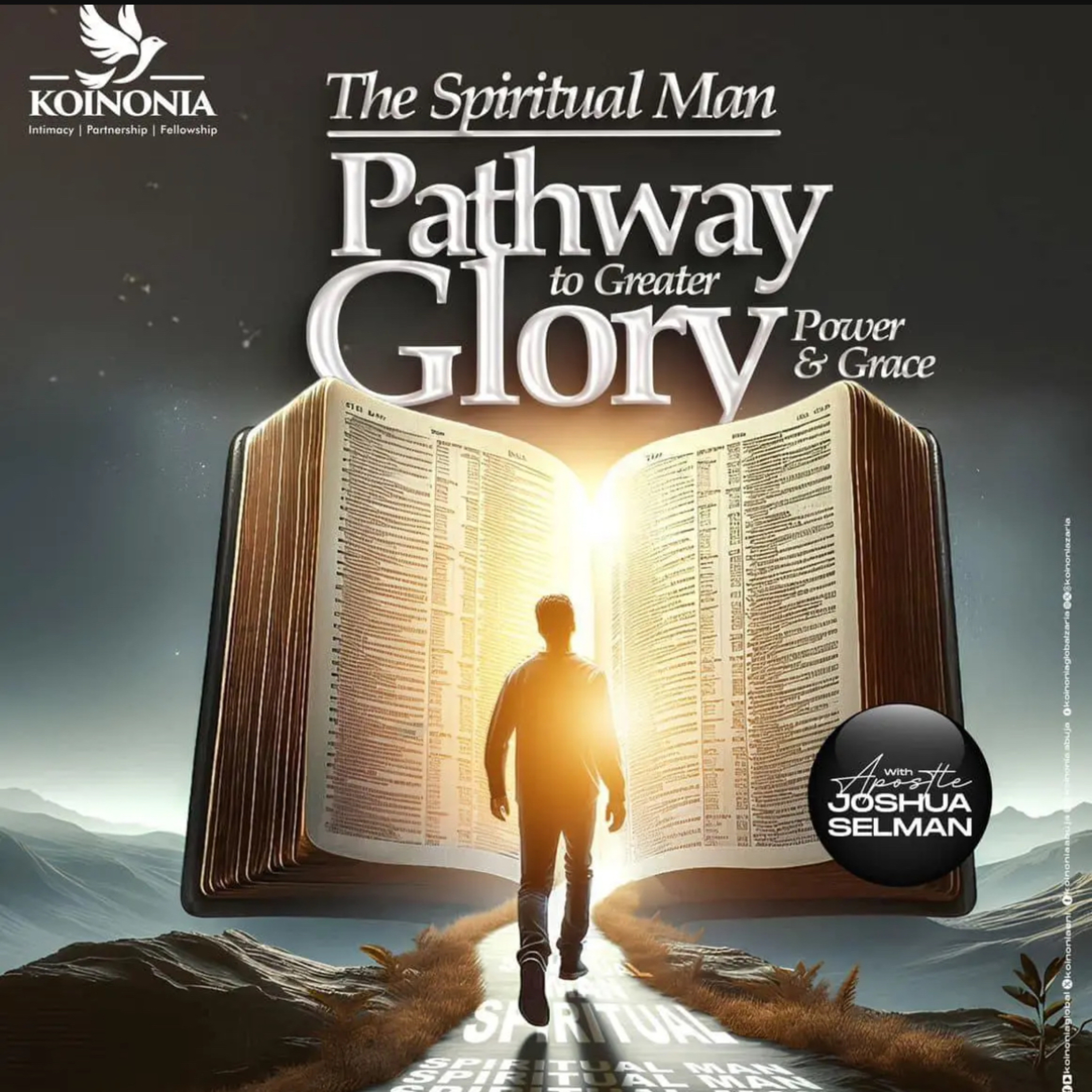 THE SPIRITUAL MAN (THE PATHWAY TO GREATER GLORY) WITH APOSTLE JOSHUA SELMAN episode artwork