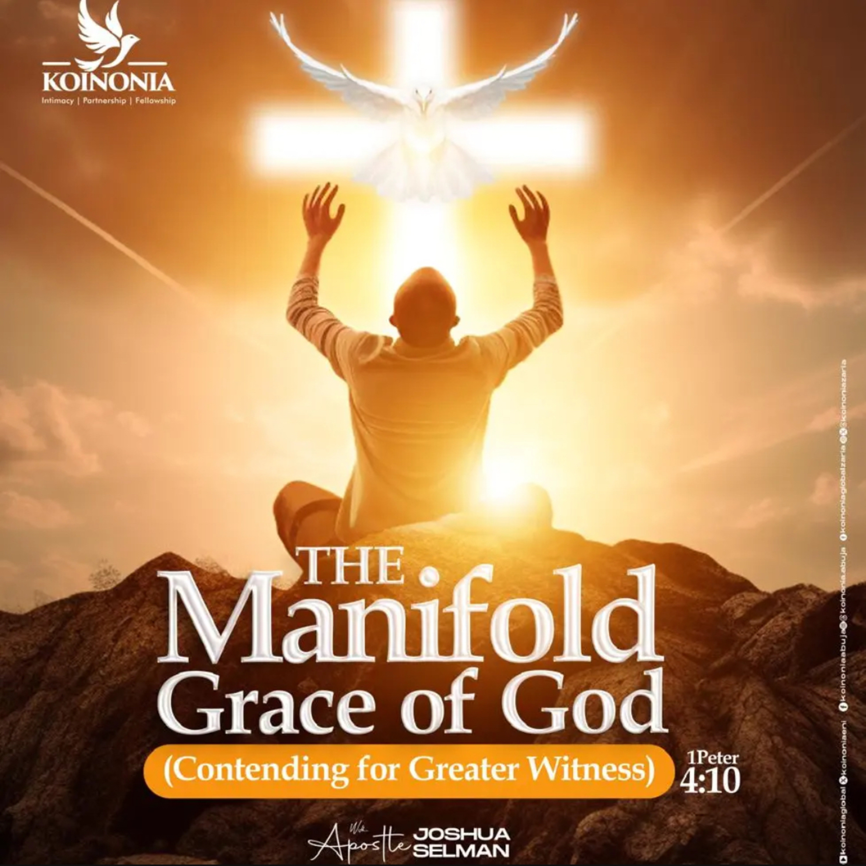 Koinonia Global messages with Apostle Joshua Selman