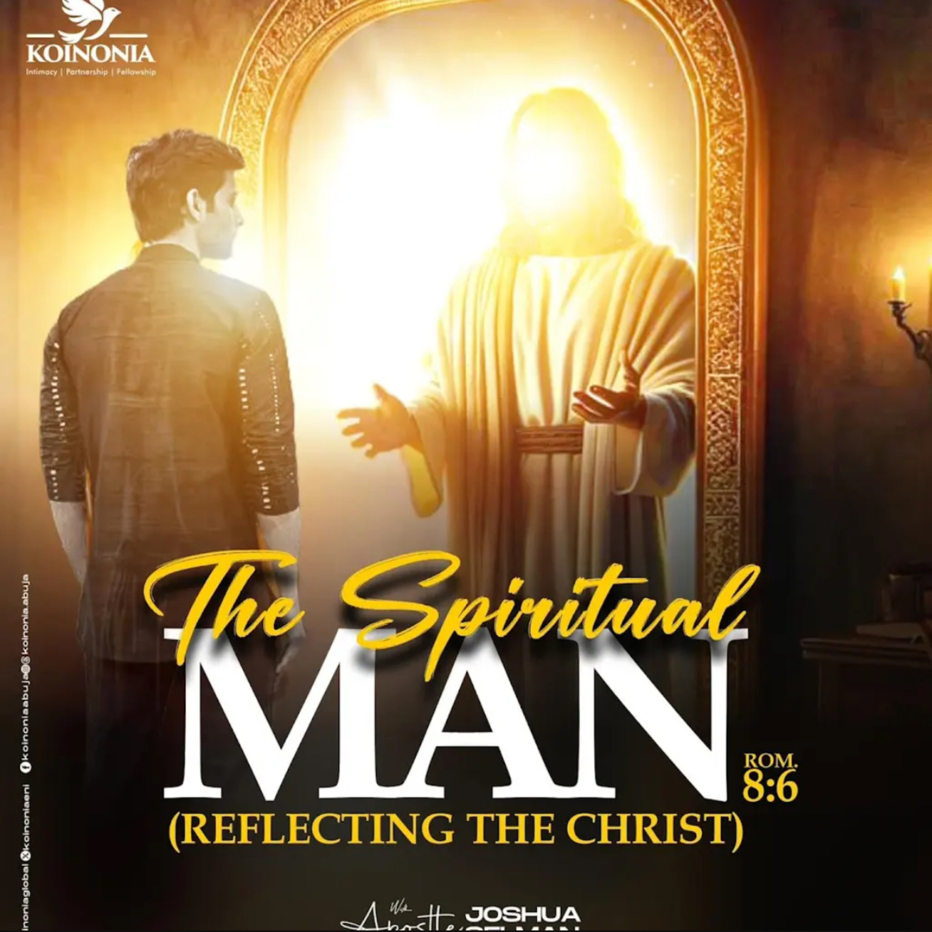 THE SPIRITUAL MAN (REFLECTING THE CHRIST) WITH APOSTLE JOSHUA SELMAN episode artwork